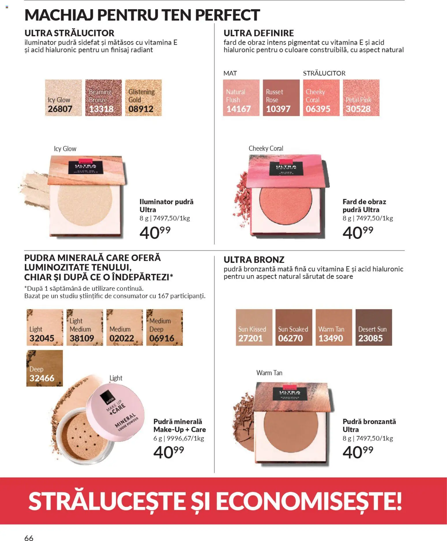 Noul catalog Avon – valabil de la 01.02.2026 | Pagină: 68 | Produse: Machiaj, Bronzer, Blush, Iluminator
