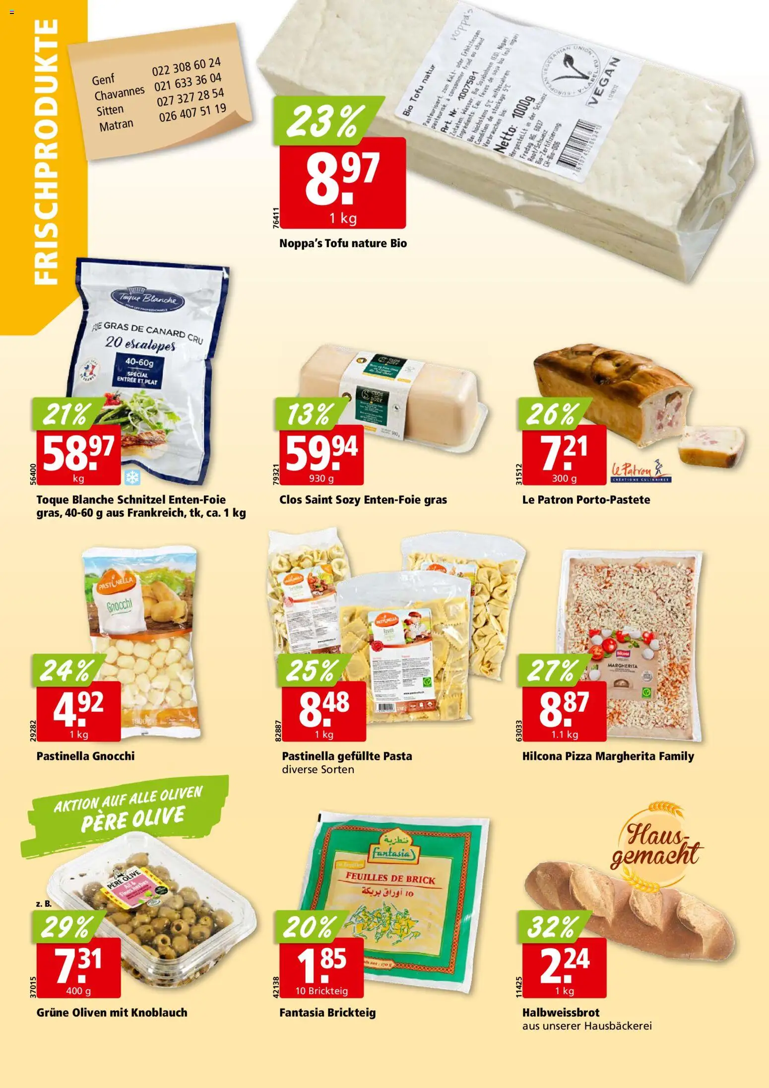 Aligro aktionen Chavannes, Matran, Genf, Sitten – gültig ab 30.03.2026 | Seite: 12 | Produkte: Pizza, Pasta, Knoblauch