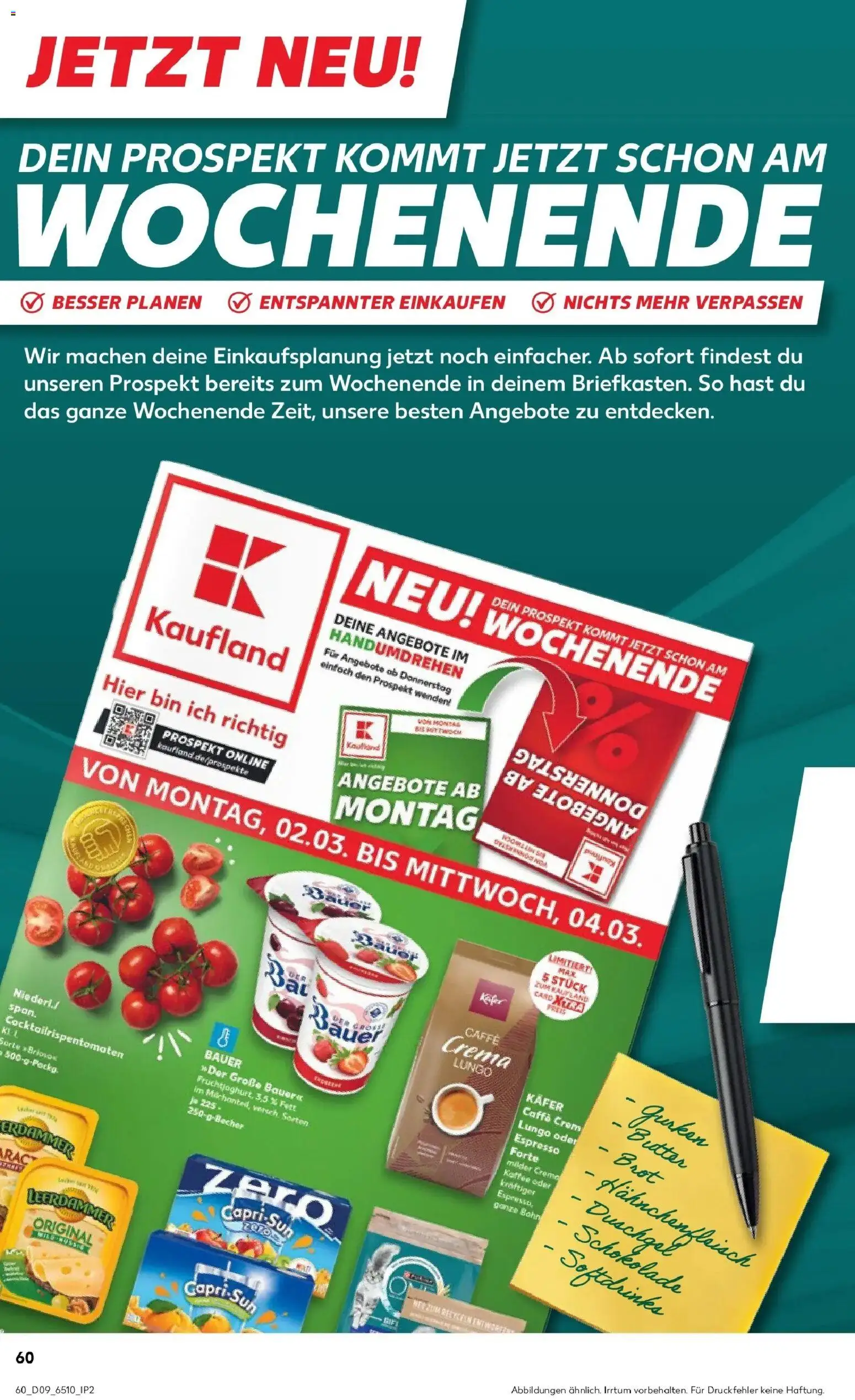 Kaufland prospekt Neunkirchen	 – gültig ab 26.02.2026 | Seite: 60 | Produkte: Capri sun, Butter, Leerdammer, Gurken