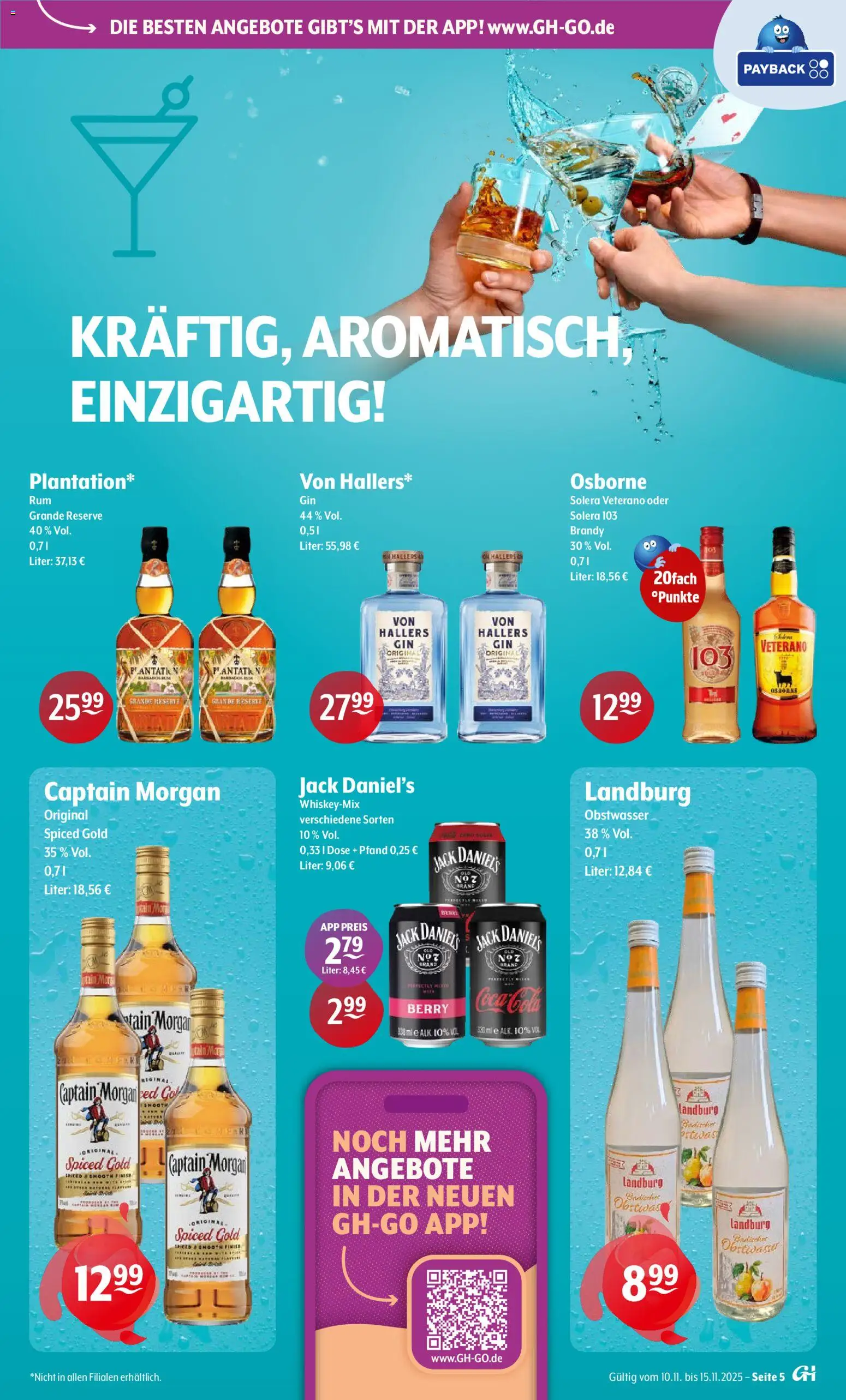 Trink und Spare Prospekt 	 – gültig ab 10.11.2025 | Seite: 5 | Produkte: Coca cola, Osborne, Cola, Jack Daniel's