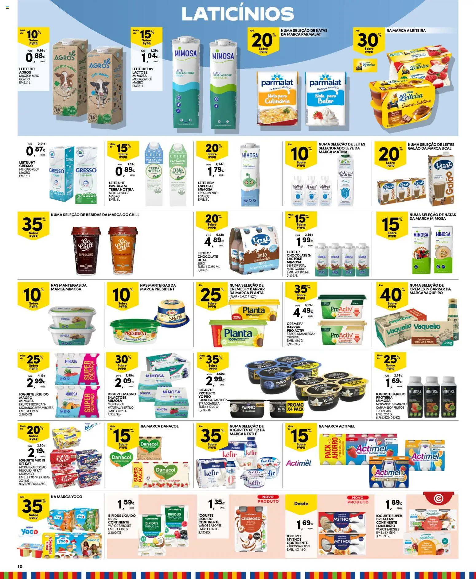 Continente Madeira │ válido de 04.11.2025 | Página: 10 | Produtos: Kefir nestlé, Nata, Natas, Proteina