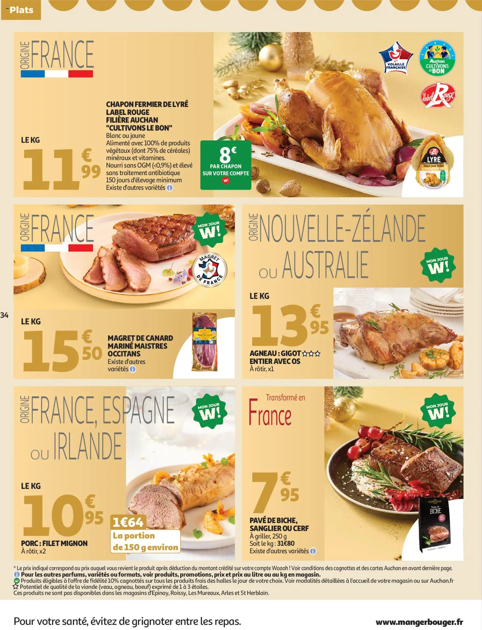 {H1} | Page: 34 | Produits: Magret de canard, Chapon, Volaille, Viande