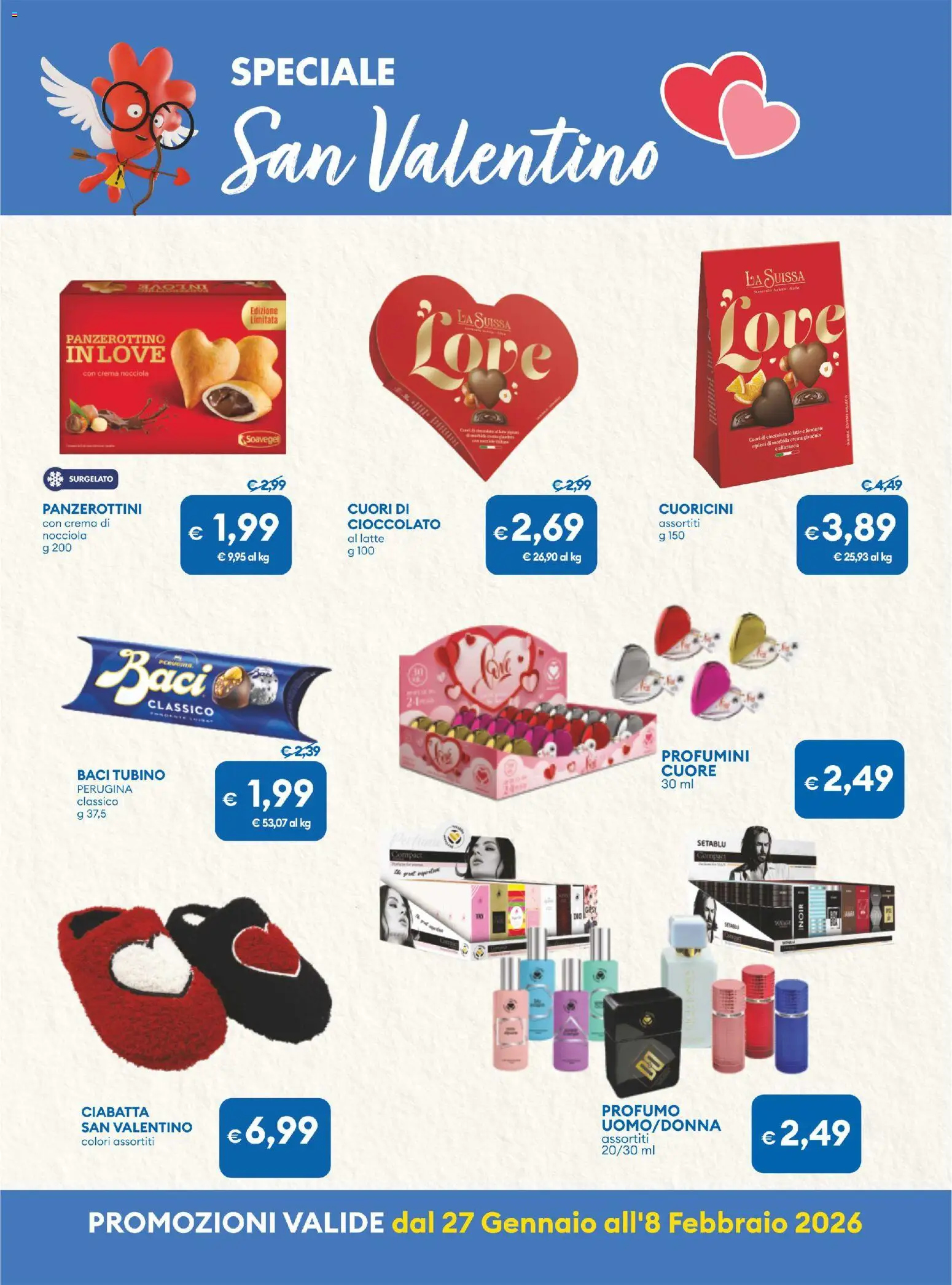 Volantino MD Discount del 27.01.2026 | Pagina: 9 | Prodotti: Crema, Cioccolato, Latte, Profumo