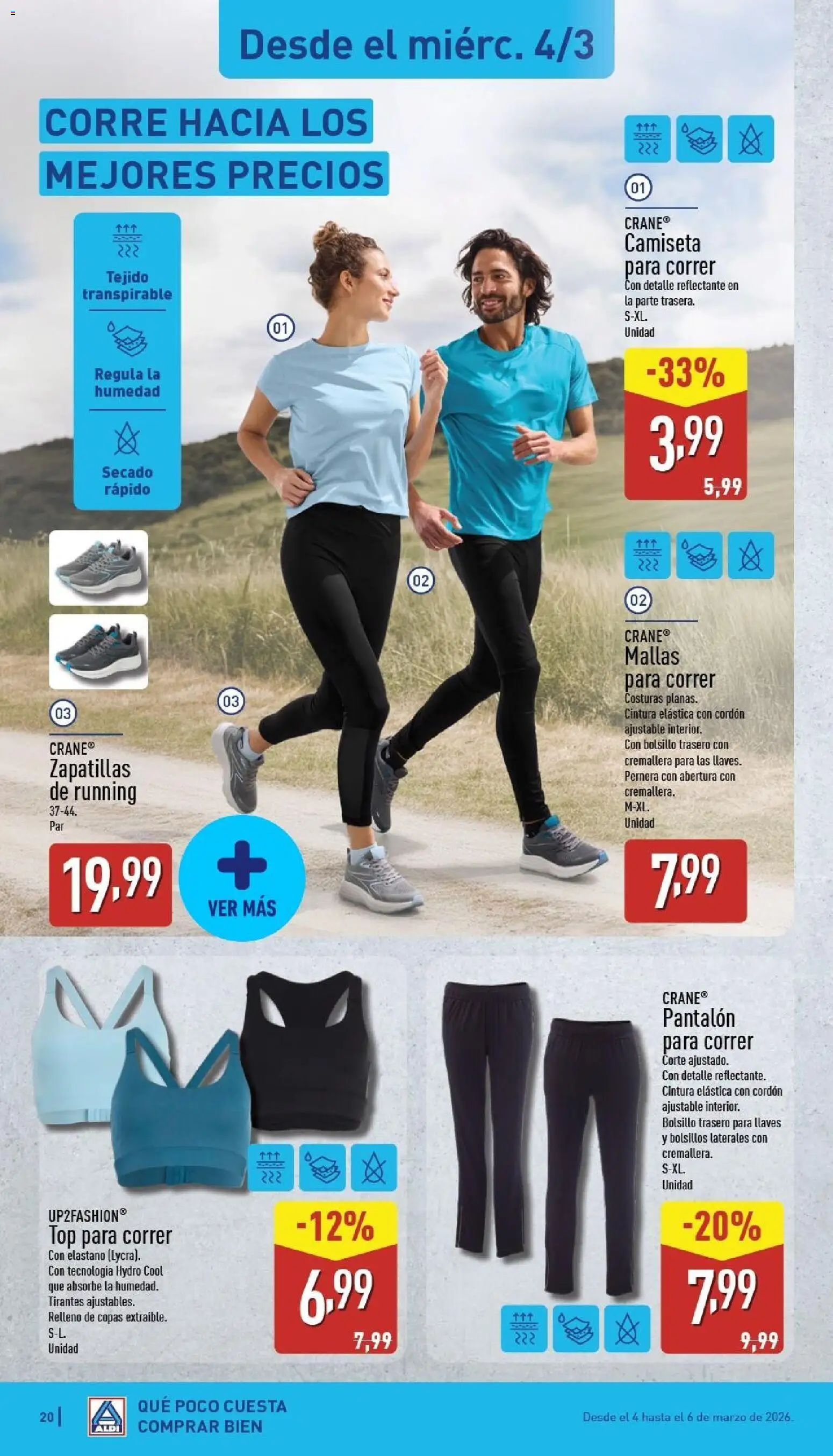 Aldi folleto Península │ válido desde el 02.03.2026 | Página: 20 | Productos: Zapatillas