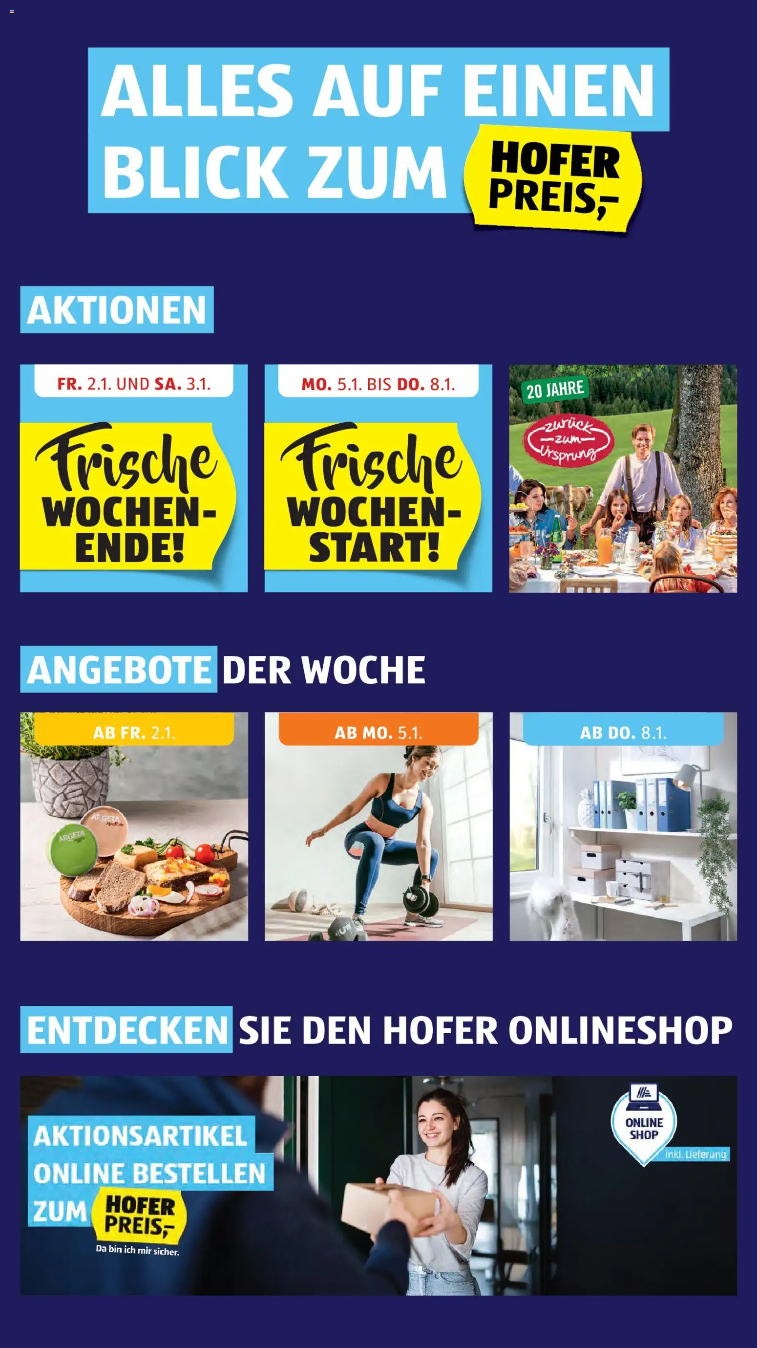 Hofer AT akciós ujság - amely érvényes a következő dátumtól: 02.01.2026 | Oldal: 2