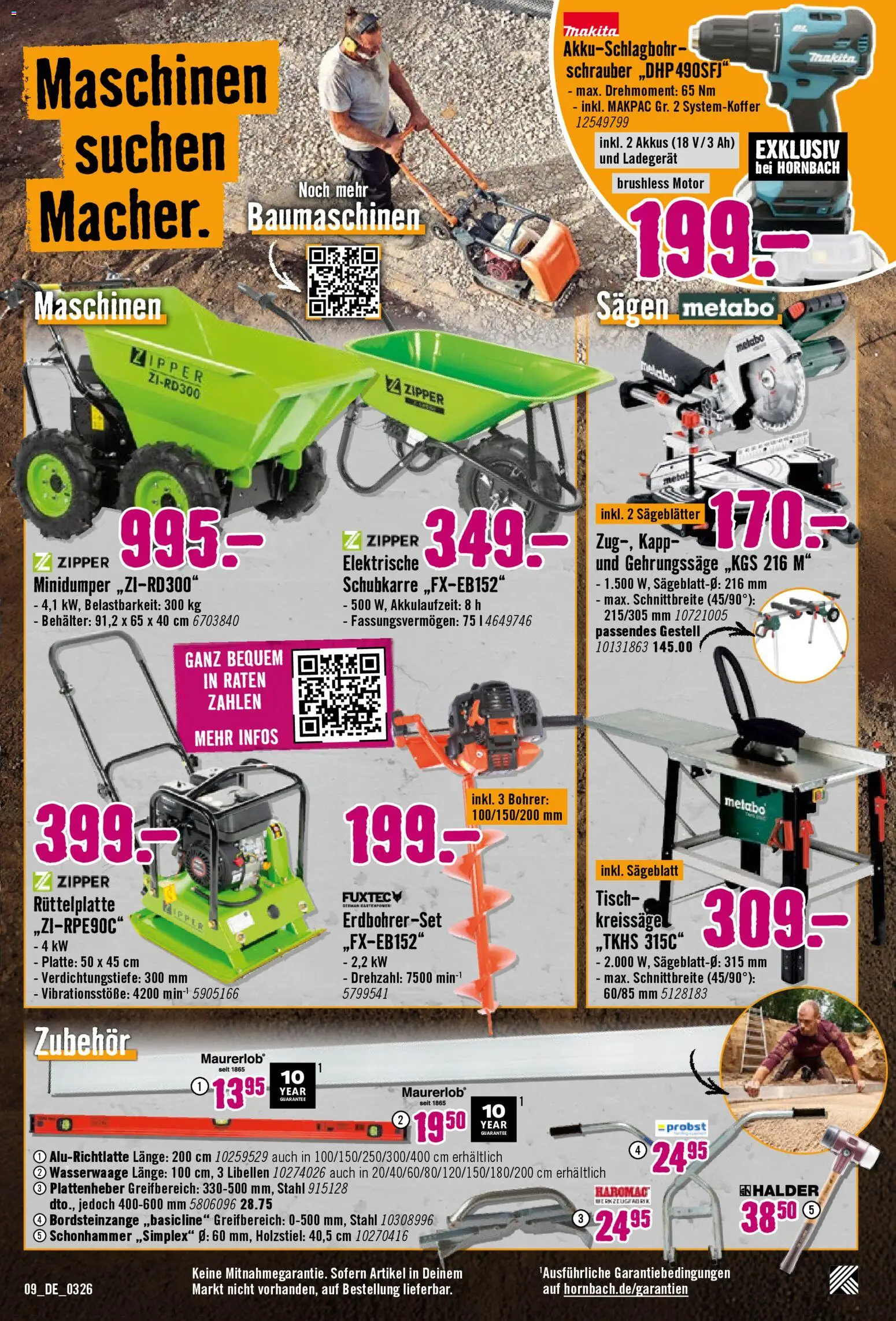 Hornbach Prospekt 	 – gültig ab 12.03.2026 | Seite: 9 | Produkte: Tisch, Ladegerät