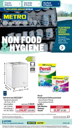 Metro Prospekt 	 ab 20.04.2026 gültig | Seite: 38 | Produkte: Gefriertruhe, Persil