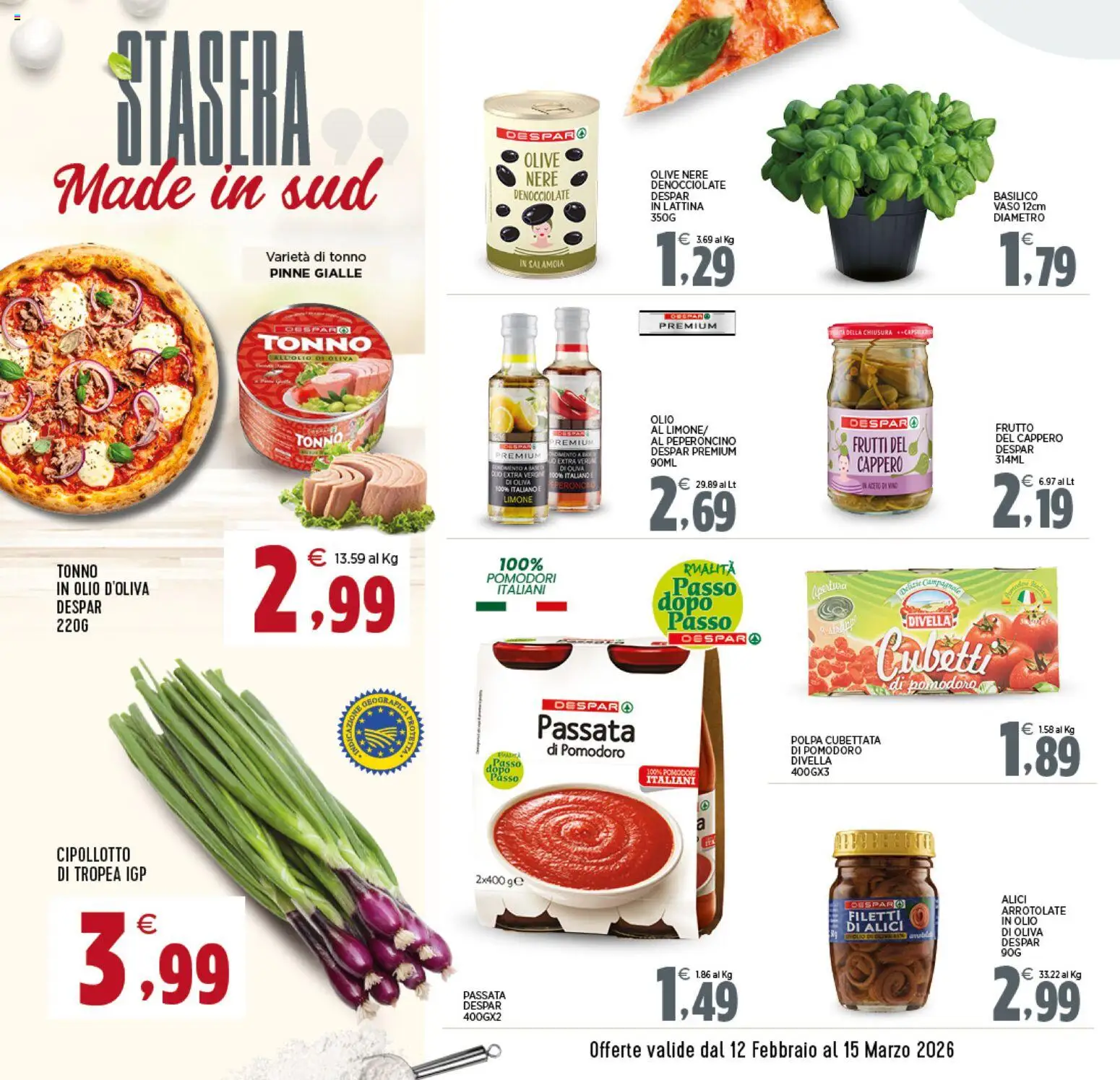 Volantino Interspar del 12.02.2026 | Pagina: 10 | Prodotti: Limone, Tonno, Alici, Olio di Oliva