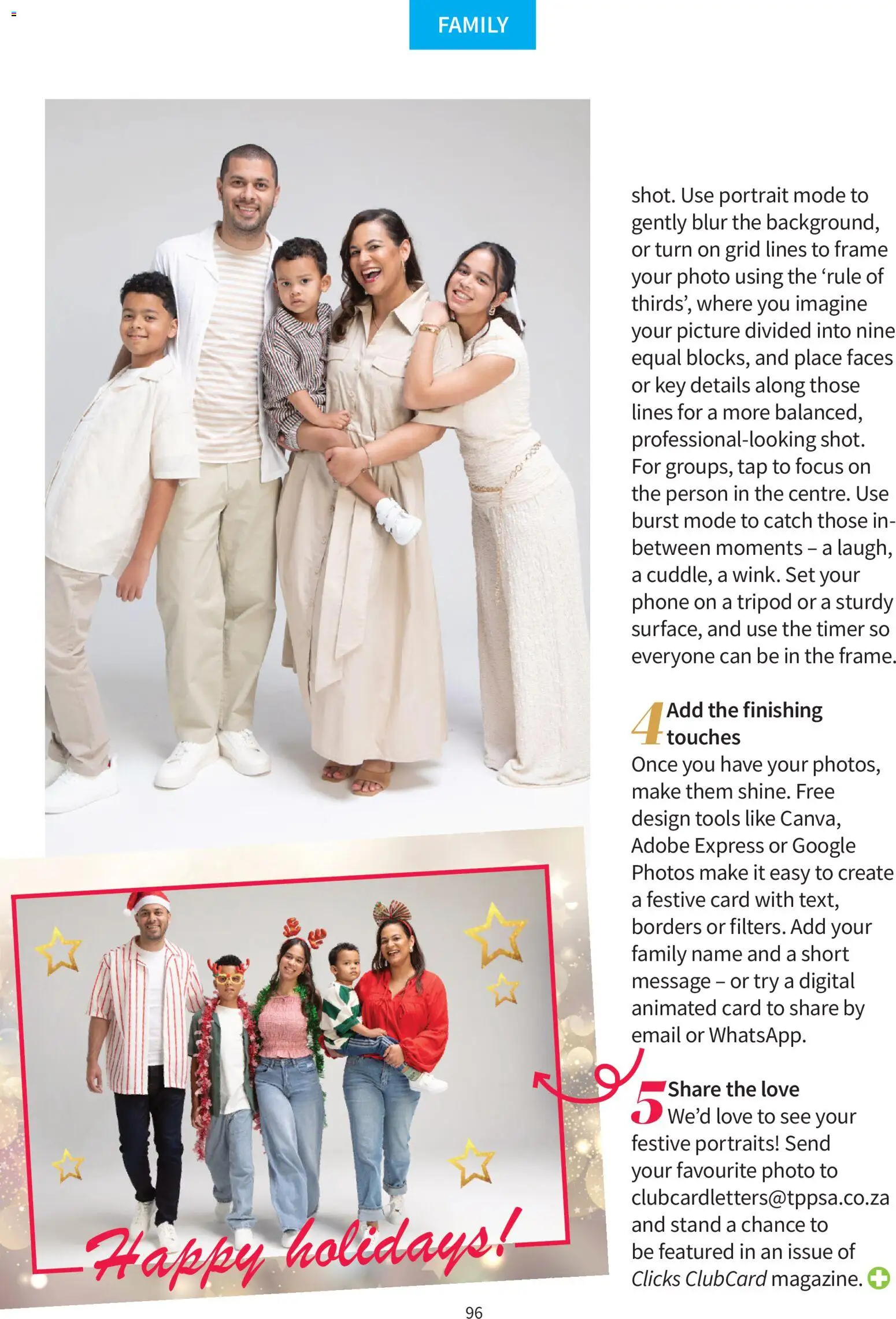 New Clicks catalogue – valid from 01.12.2025 | Page: 96 | Products: Phone, Frame, Timer, Tap