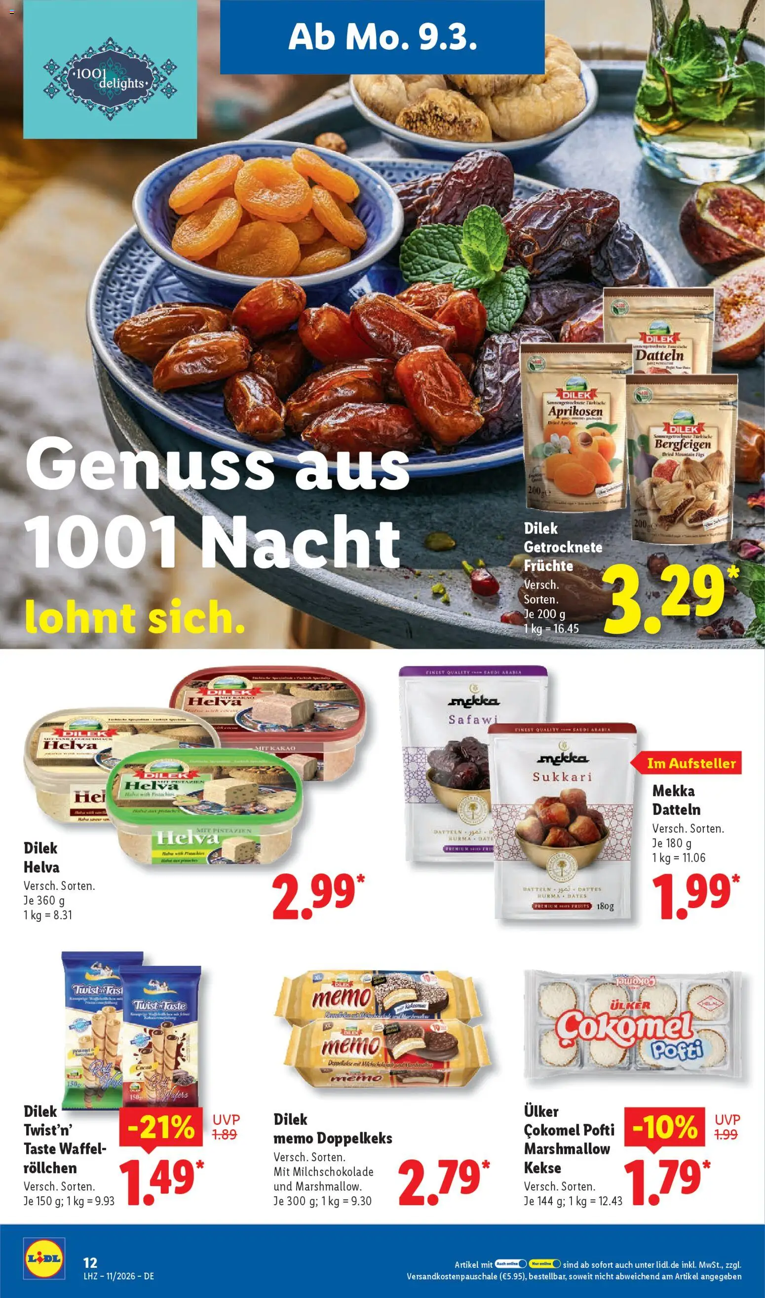 Lidl Prospekt Brakel – gültig ab 09.03.2026 | Seite: 24 | Produkte: Pistazien, Kekse
