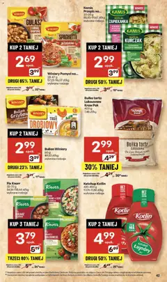Delikatesy Centrum Gazetka od 04.09.2025 | Strona: 42 | Produkty: Kurczak, Bułka tarta, Delikatesy, Gulasz