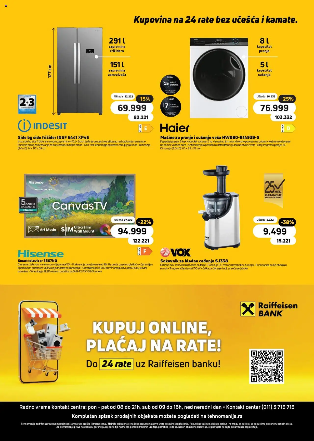 Tehnomanija katalog - važi od 08.09.2025 | Strana: 16 | Proizvode: Deterdžent, Sokovnik, Nož, Televizor