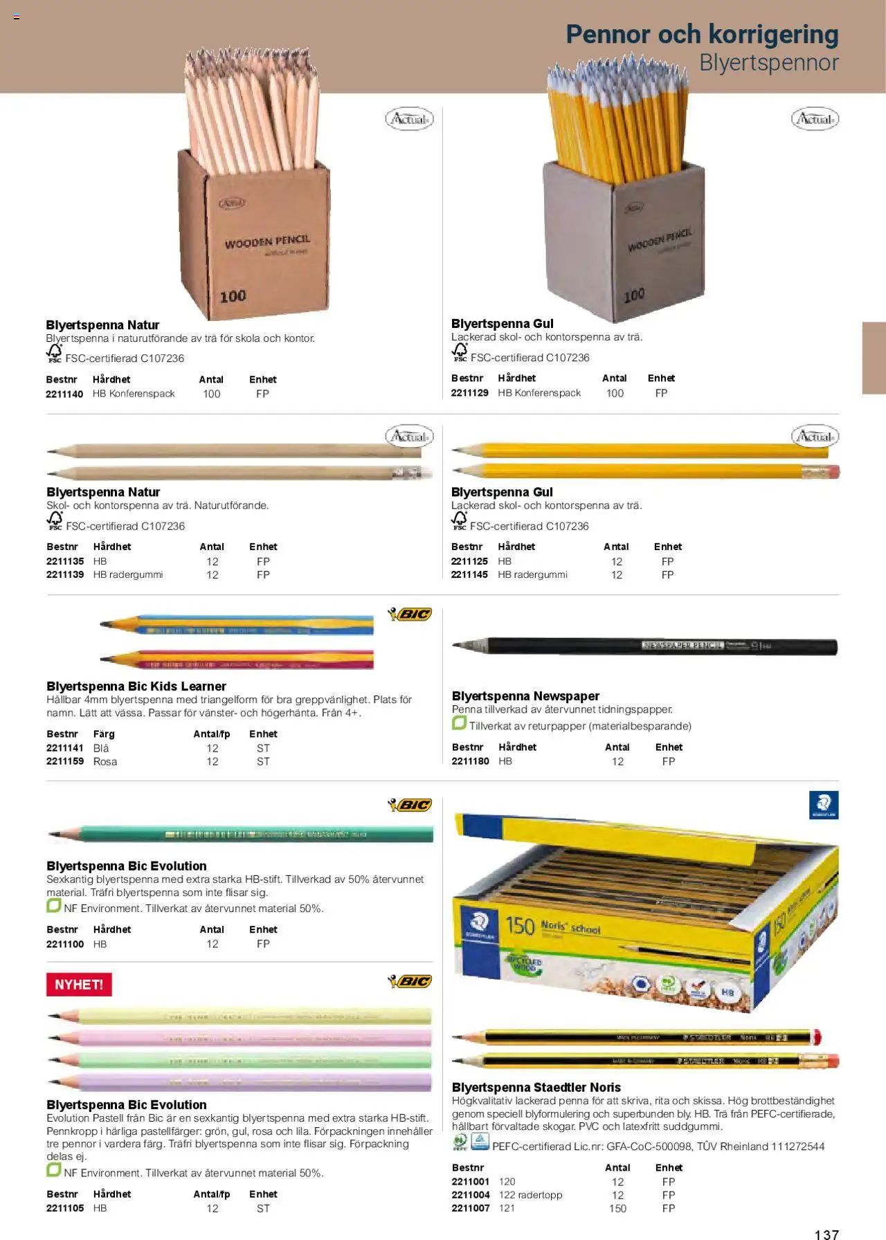 Office Depot reklamblad aktuell från 01.02.2025 | Sida: 139 | Produkter: Penna