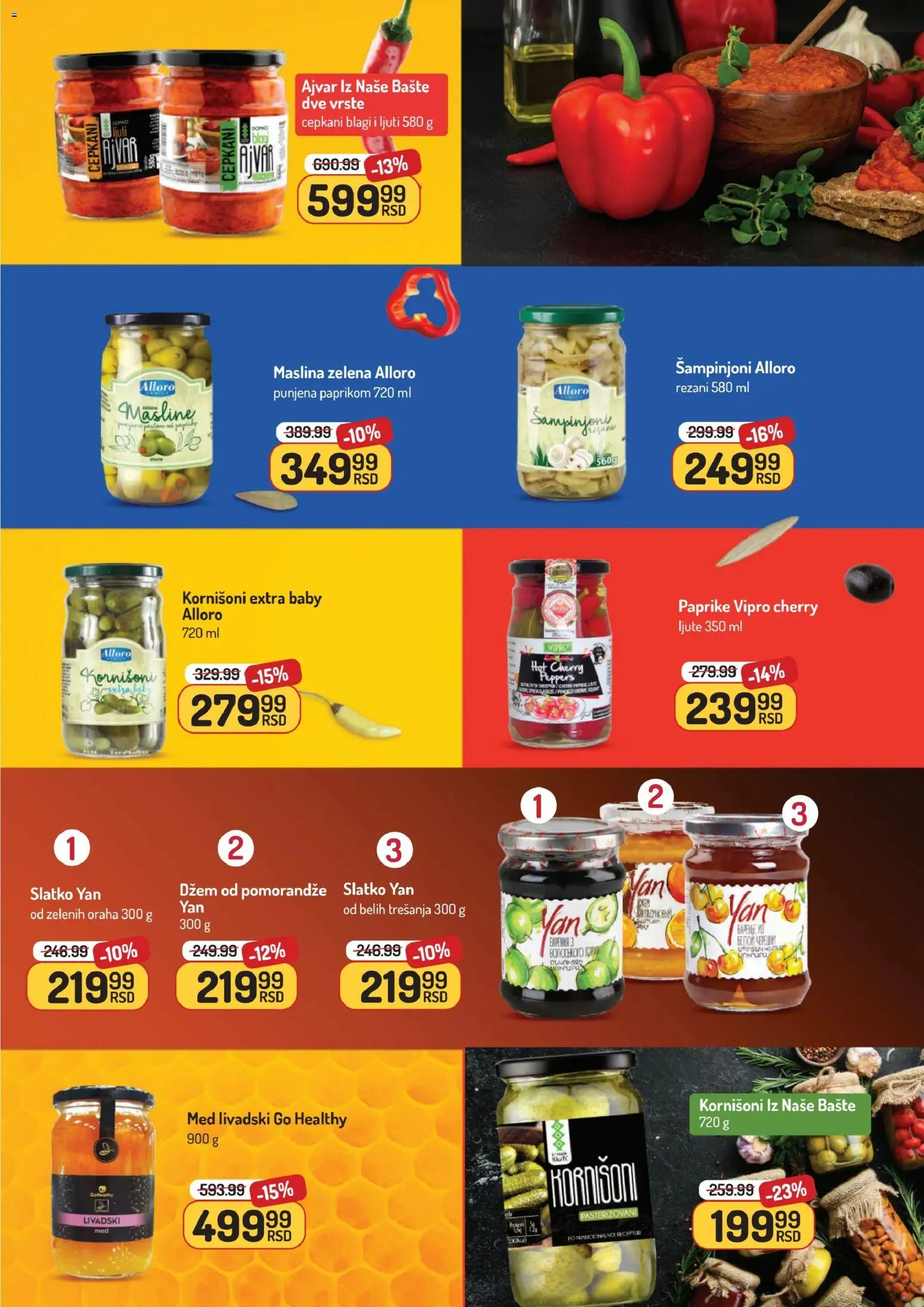 Aman katalog - važi od 24.11.2025 | Strana: 17 | Proizvode: Masline, Dzem, Kornišoni, Med