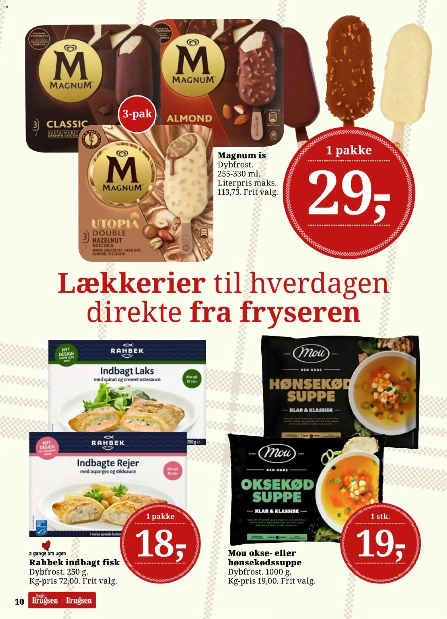 Dagli'Brugsen tilbudsavis – gyldig fra 02.01.2026 | Side: 10 | Produkter: Fisk, Is, Rejer, Asparges