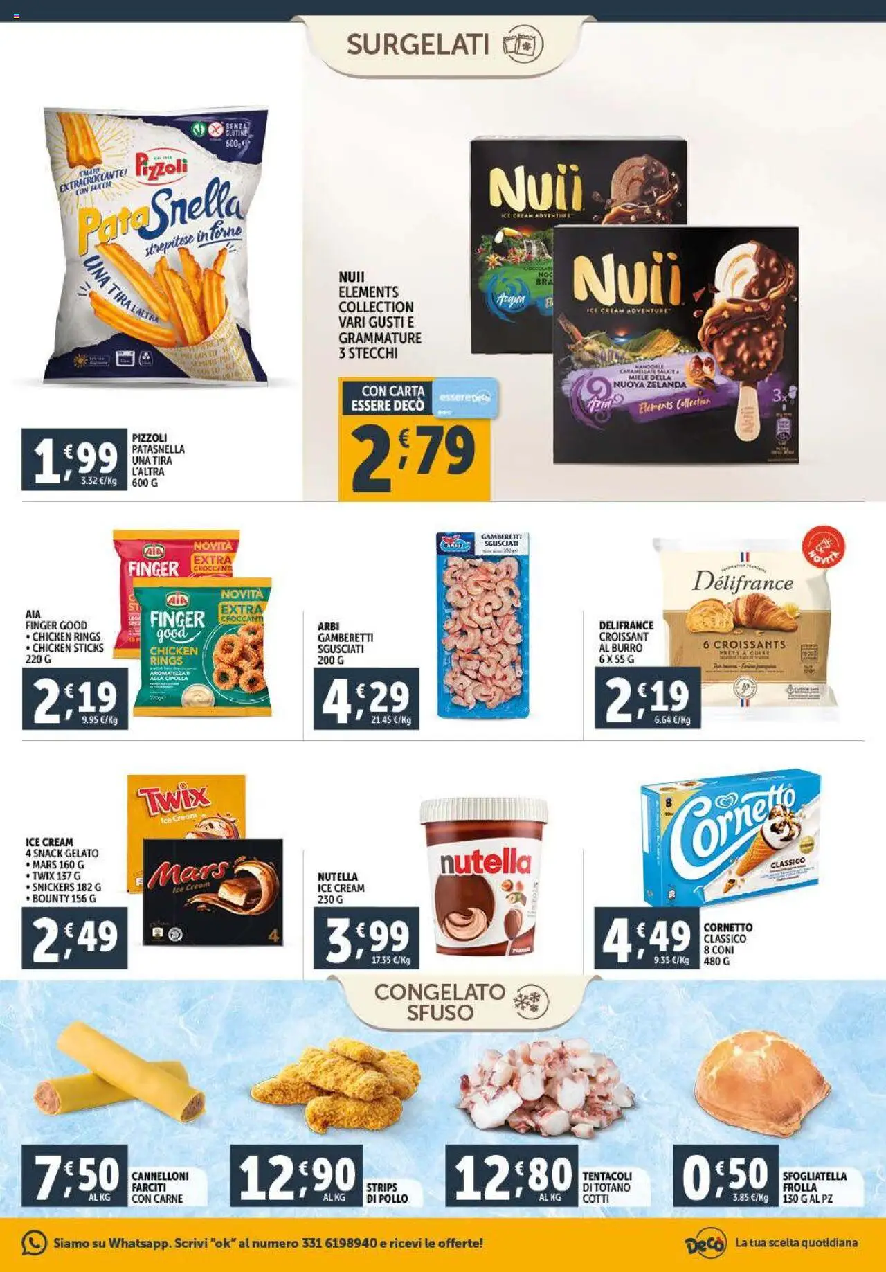 Volantino Decò del 23.09.2025 | Pagina: 9 | Prodotti: Pollo, Mandorle, Croissant, Gamberetti