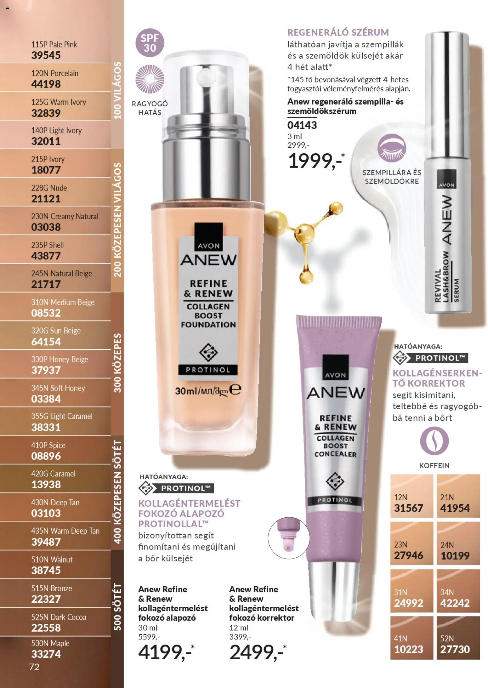 Avon akciós ujság - amely érvényes a következő dátumtól: 01.01.2026 | Oldal: 74 | Termékek: Korrektor, Alapozó, Bor