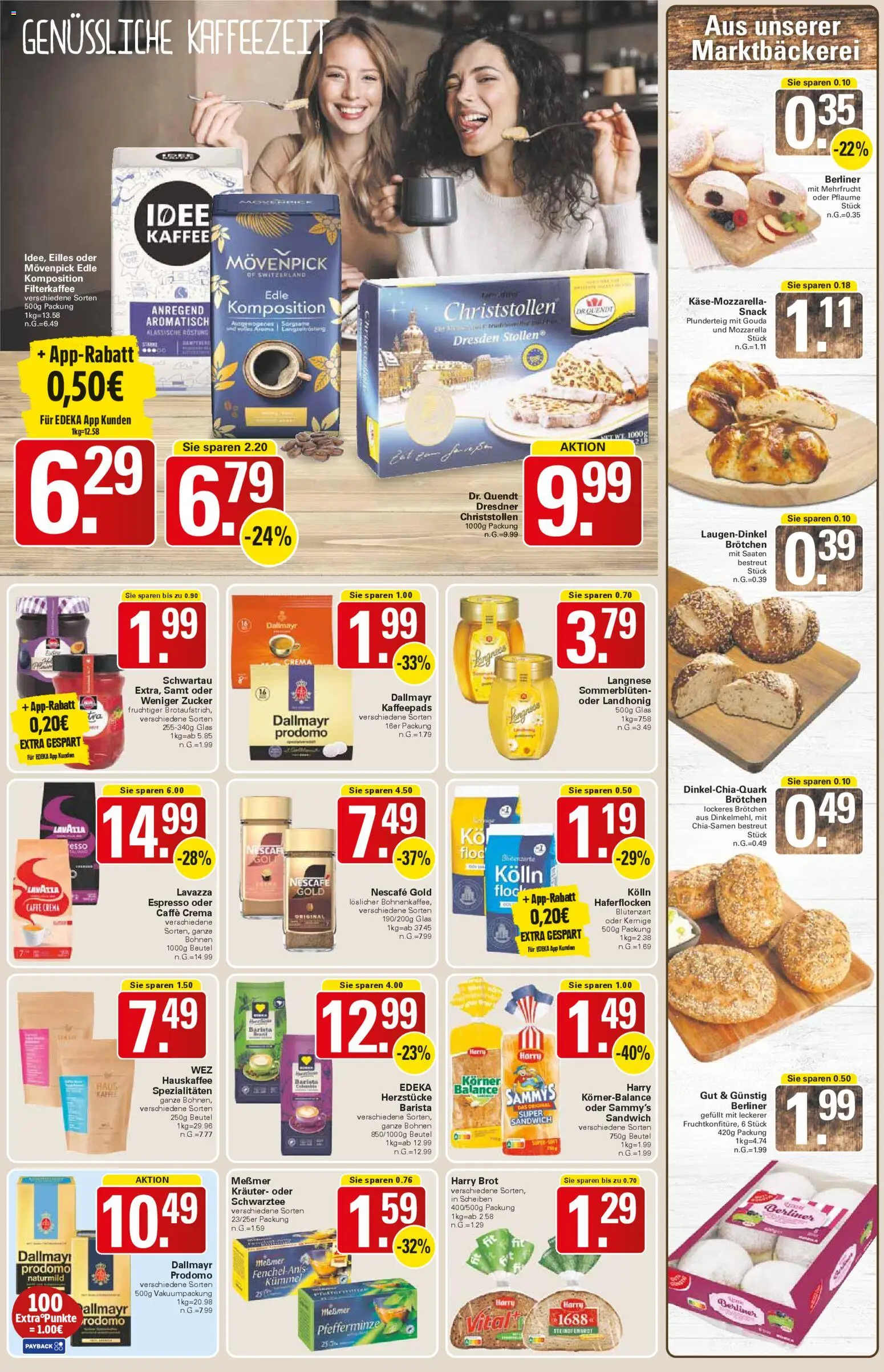 WEZ Prospekt – gültig ab 10.11.2025 | Seite: 9 | Produkte: Kaffee, Mozzarella, Gouda, Dallmayr