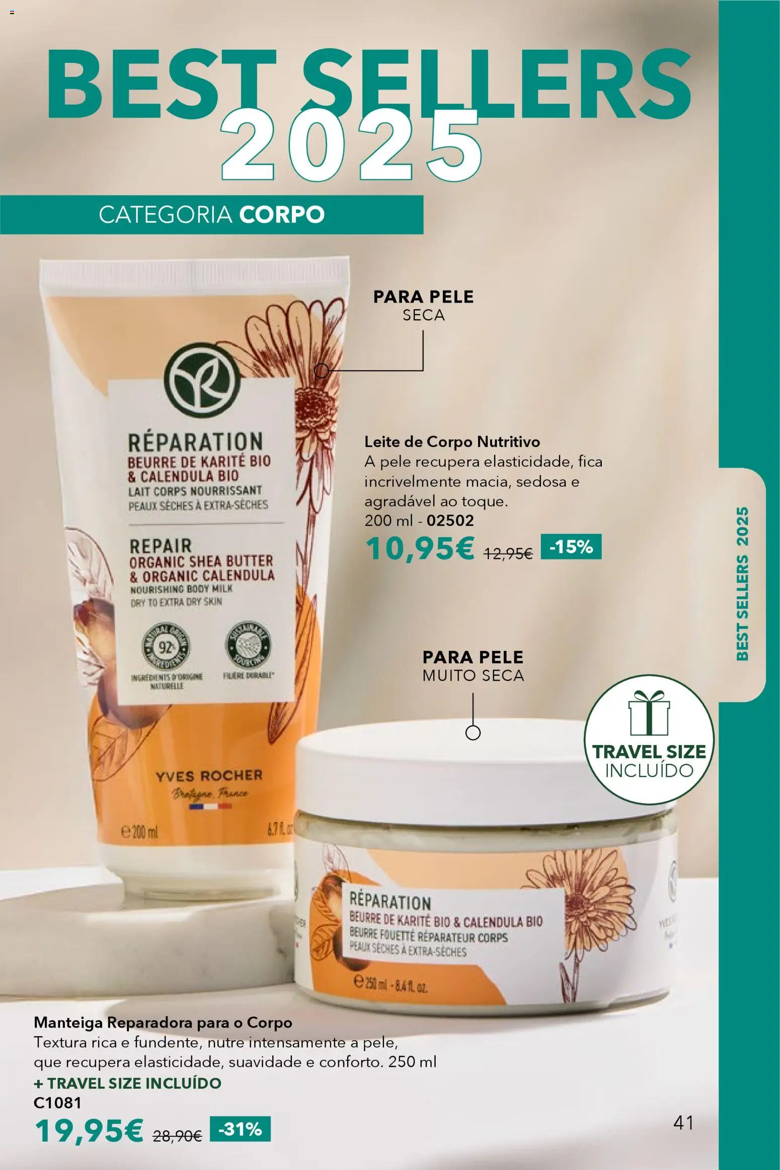 Yves Rocher catálogo 16 │ válido de 17.12.2025 | Página: 41 | Produtos: Leite, Manteiga