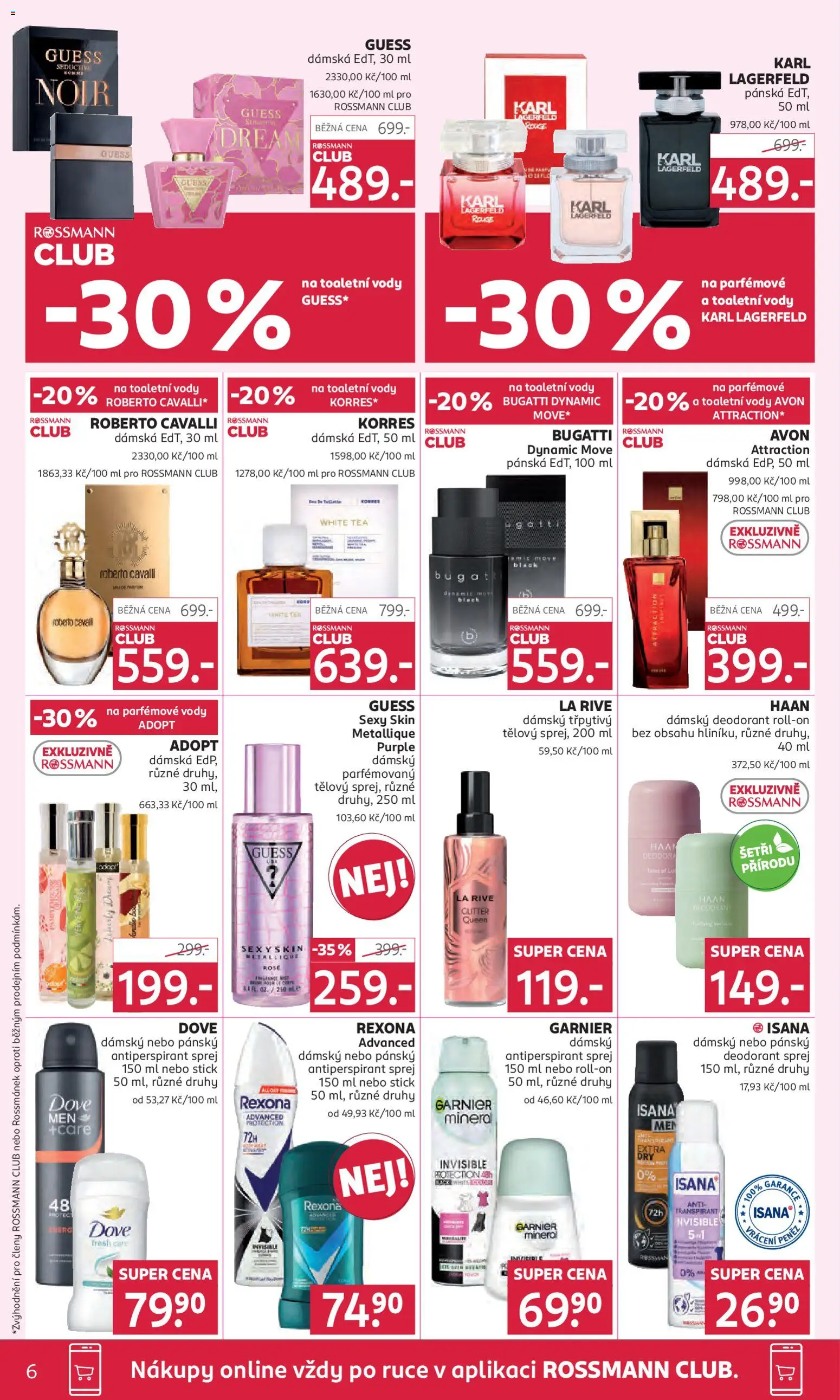 Rossmann leták od 22.10.2025 | Strana: 6 | Produkty: Deodorant, Antiperspirant, Dove, Body