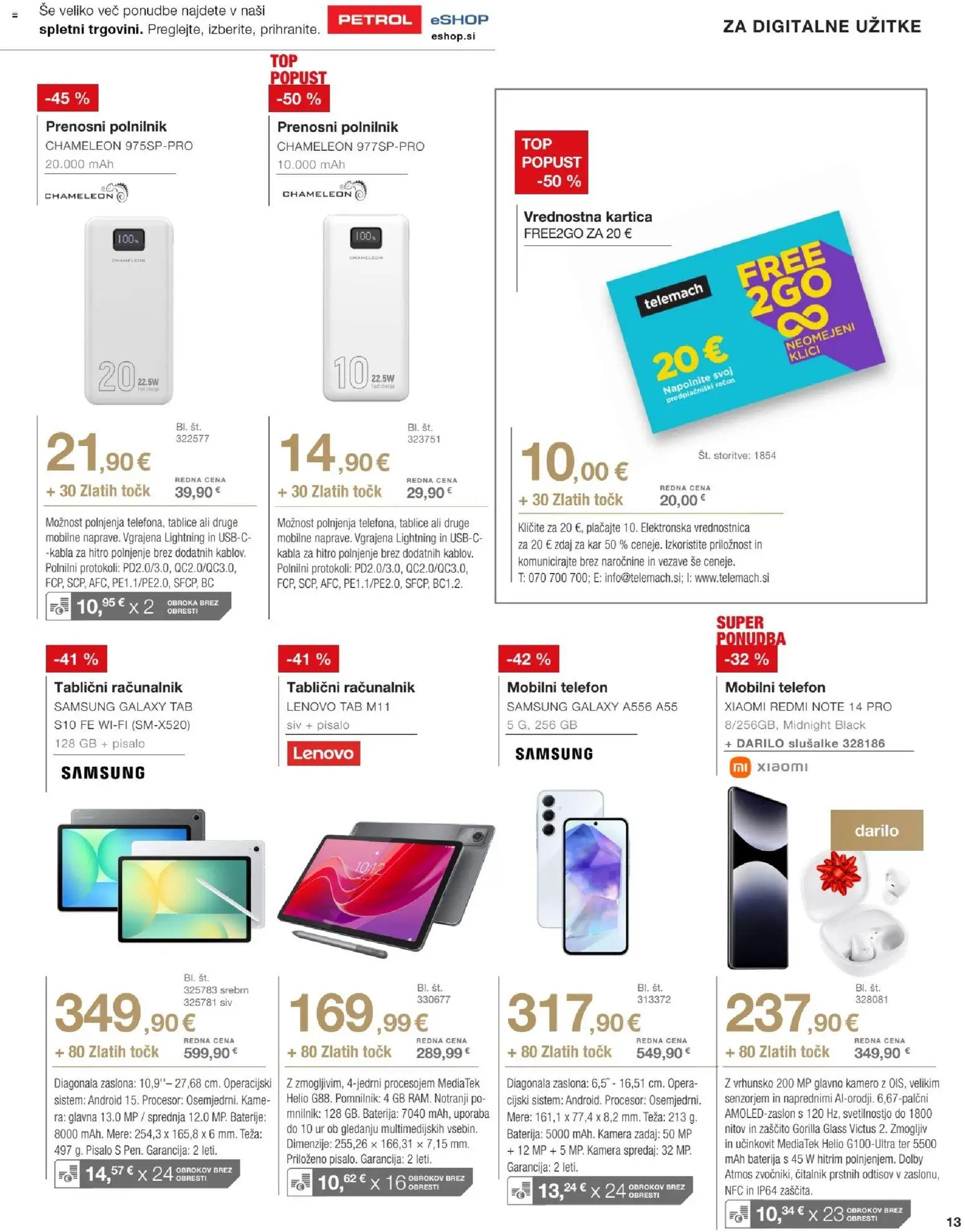 Novi Petrol katalog ponudbe – veljaven od 02.12.2025 | Stran: 13