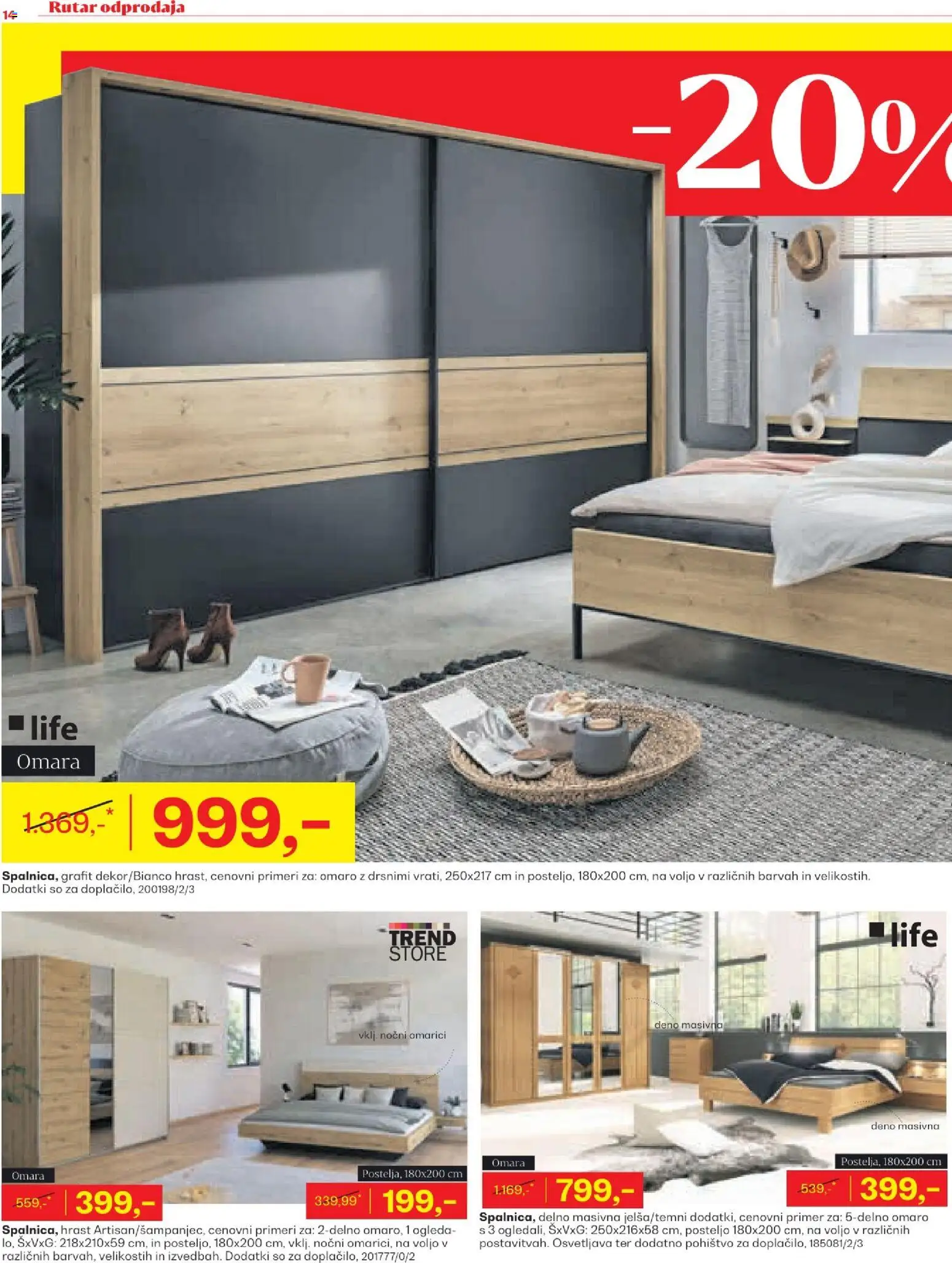 Novi Rutar katalog ponudbe – veljaven od 29.12.2025 | Stran: 14 | Izdelki: Pohištvo, Omara