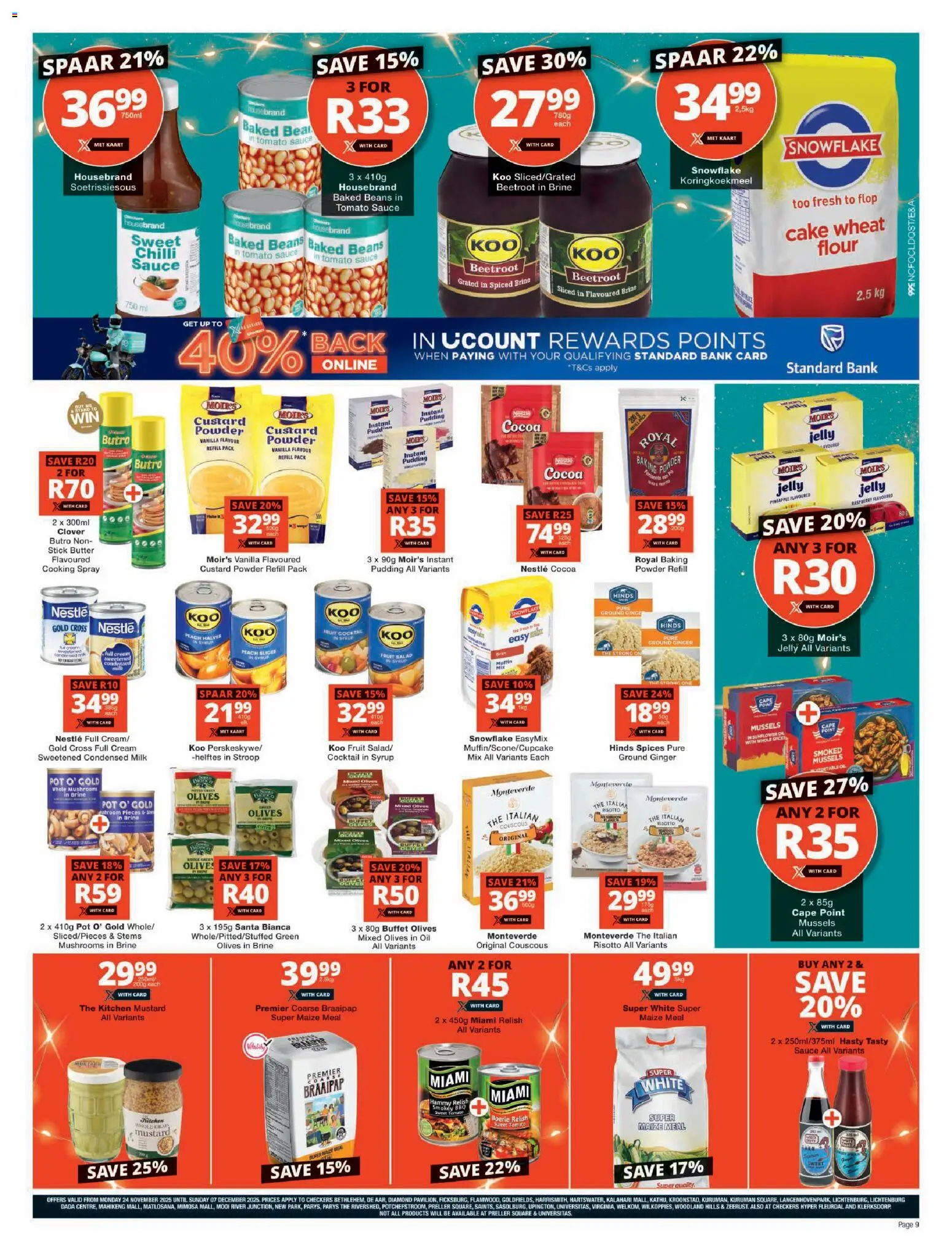 New Checkers catalogue – valid from 24.11.2025 | Page: 9 | Products: Butter, Condensed milk, Mustard, Salad