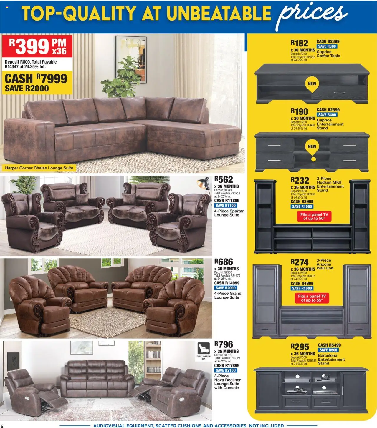 OK Furniture Catalogue │ valid from 25.06.2025 | Page: 6 | Products: TV, Coffee table, Table, Lounge suite
