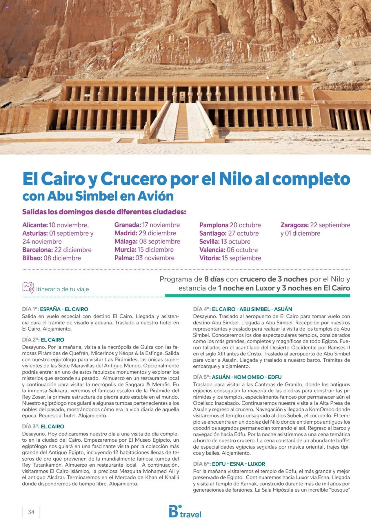 B the travel brand Egipto │ válido desde el 15.04.2024 | Página: 34 | Productos: Ron, Té, Navegación