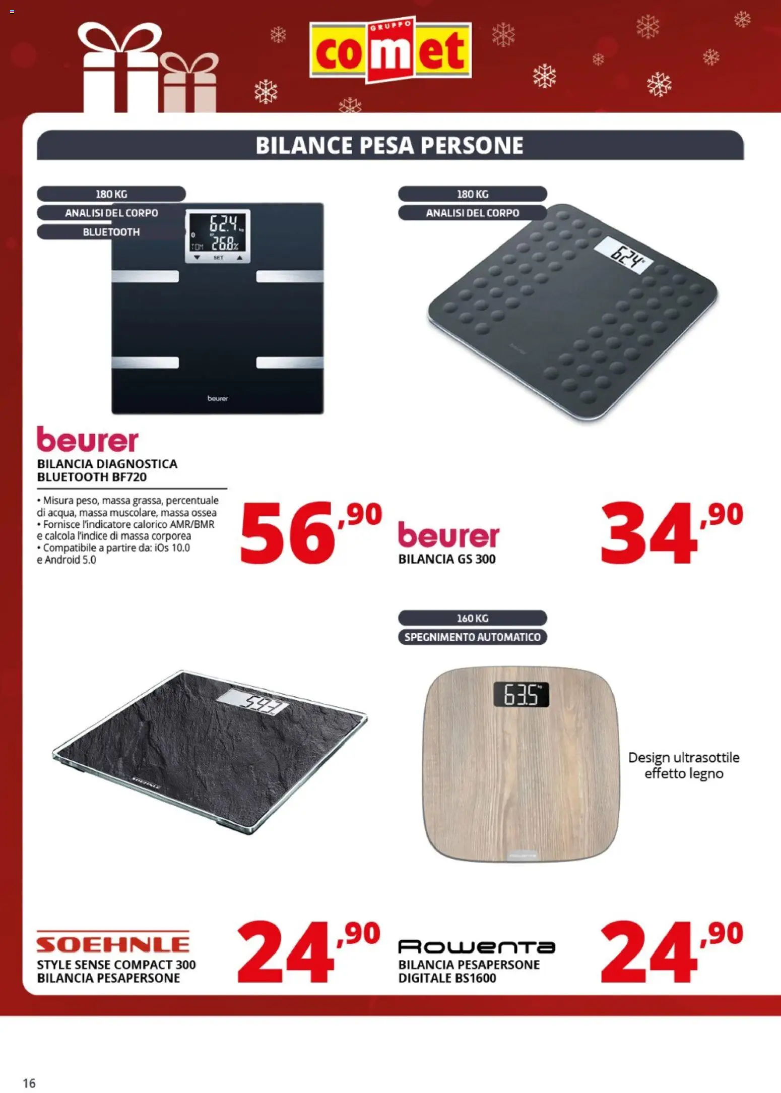 Volantino Comet del 01.12.2025 | Pagina: 16 | Prodotti: Bilancia