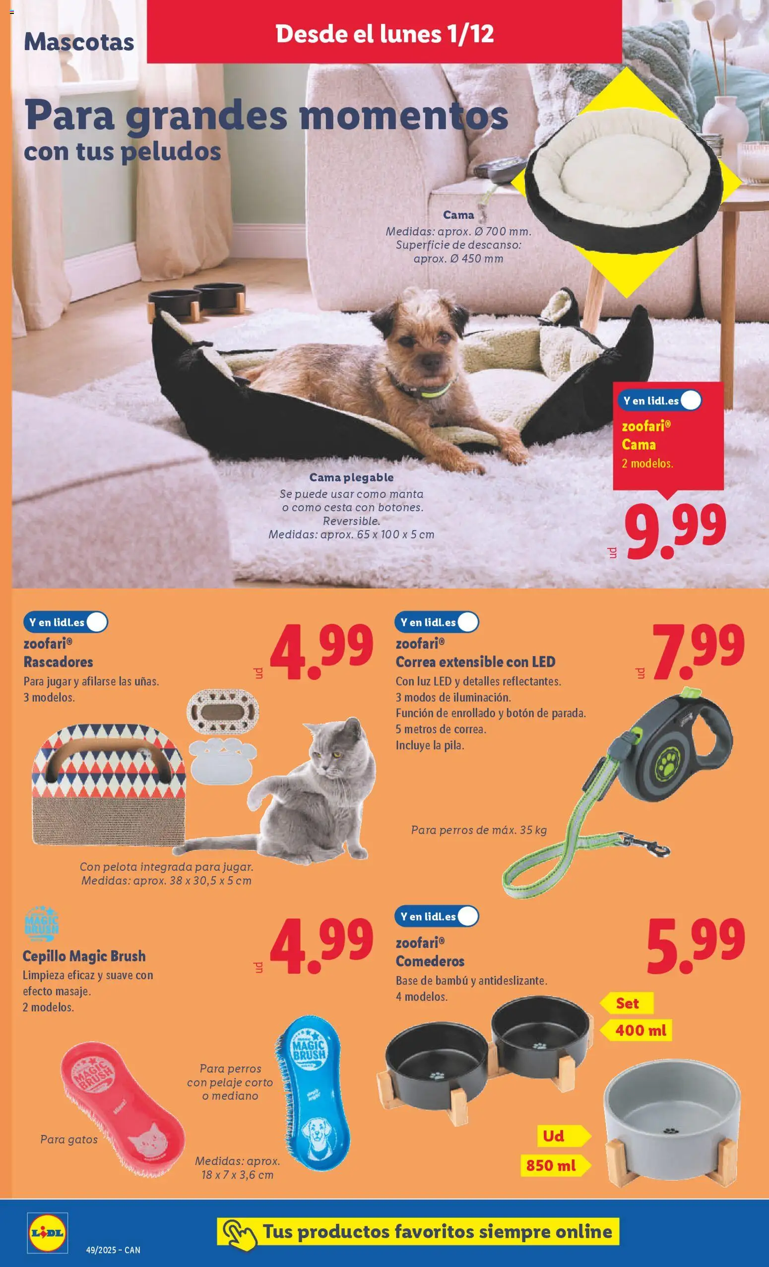 Lidl - Canarias │ válido desde el 01.12.2025 | Página: 20 | Productos: Cepillo, Manta, Cama, Cesta