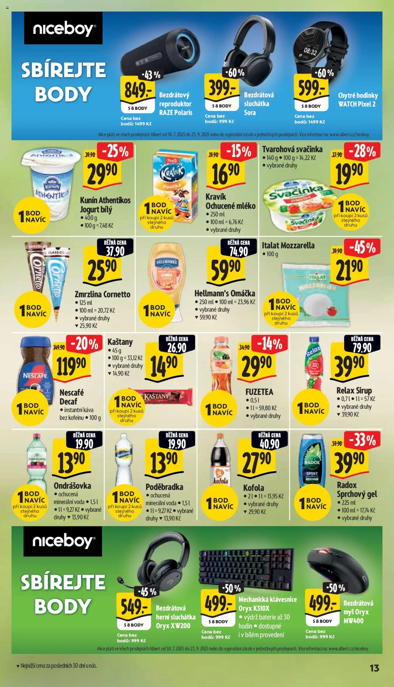 Albert leták - Supermarket - Letňany od 06.08.2025 | Strana: 24 | Produkty: Ochucené mléko, Sirup, Kofola, Chytré hodinky