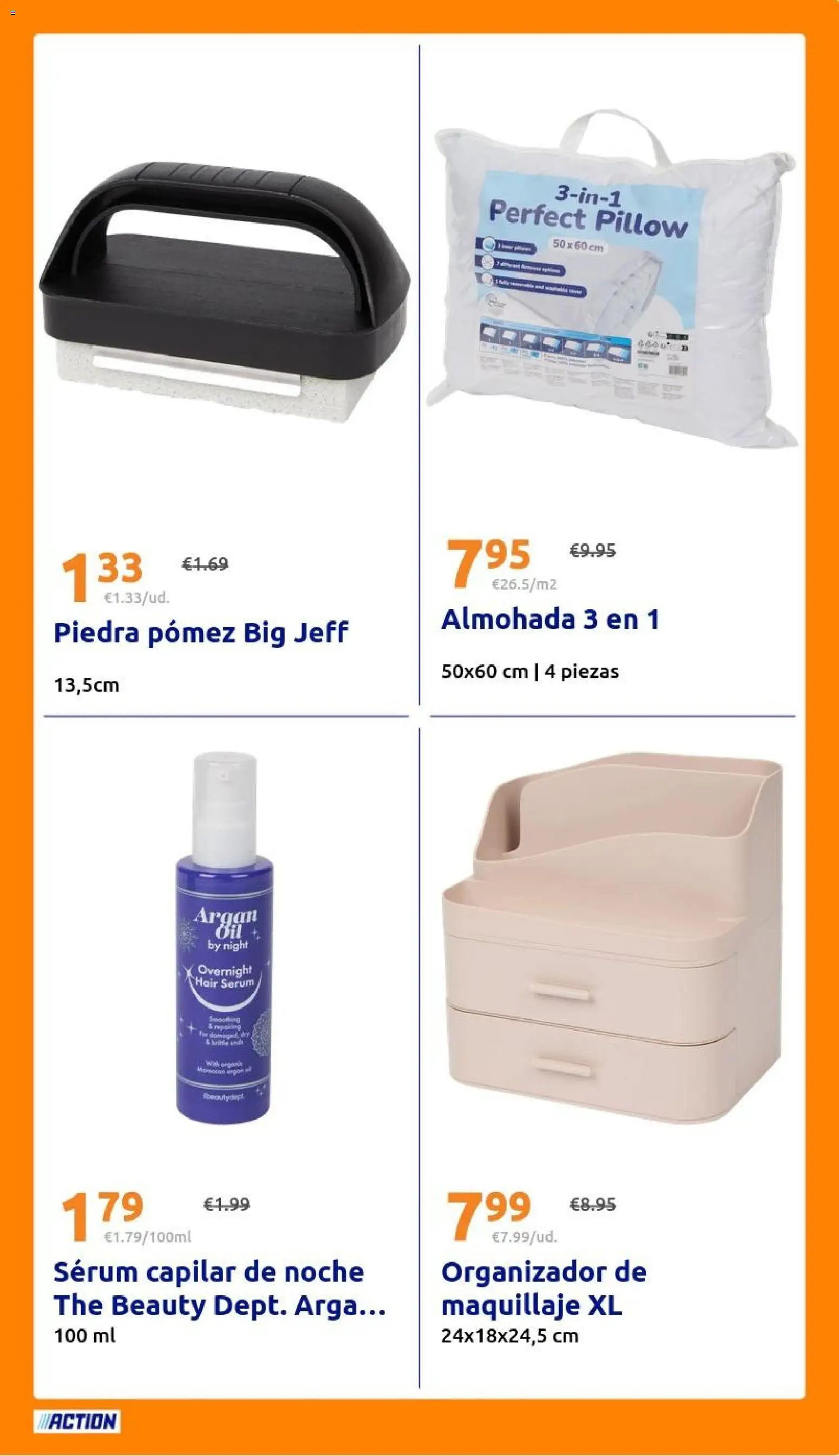 Action folleto │ válido desde el 22.04.2026 | Página: 29 | Productos: Maquillaje, Sérum, Organizador, Almohada