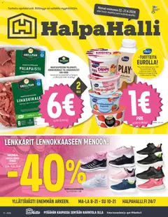 Halpa Halli-mainoslehti voimassa 22.04.2026 alkaen