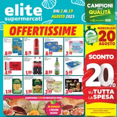 Anteprima del volantino Volantino Elite Supermercati valido a partire dal 02.08.2025