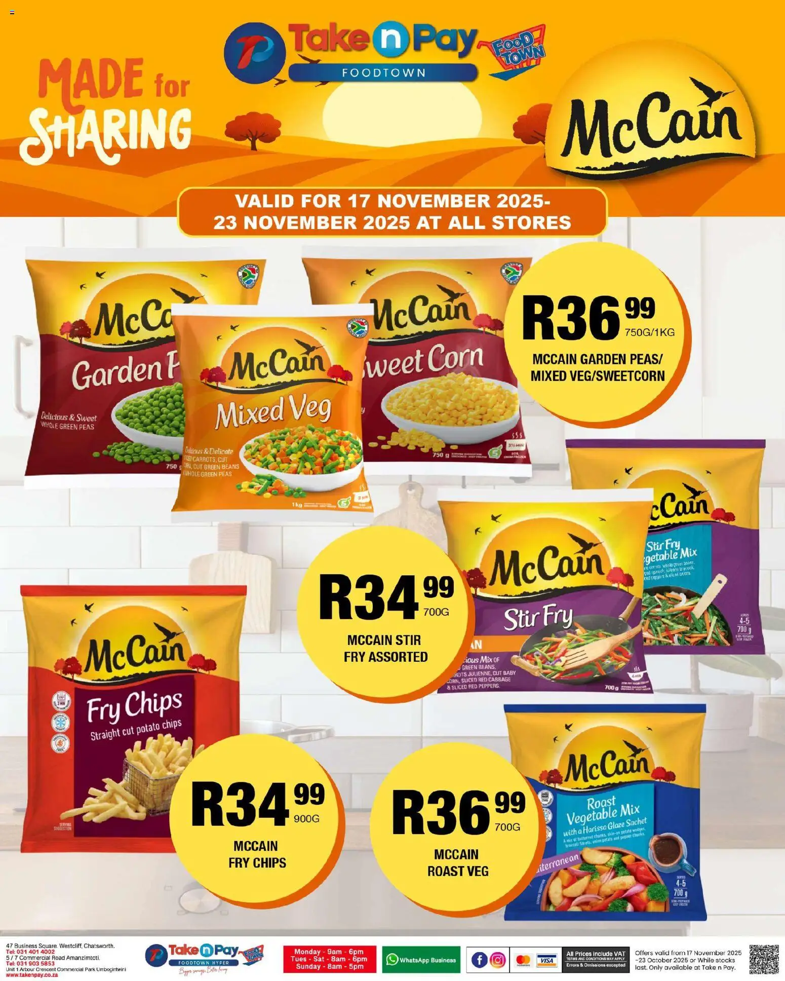 New Take n Pay catalogue – valid from 17.11.2025 | Page: 16 | Products: Corn, Beans, Chips, Pepper