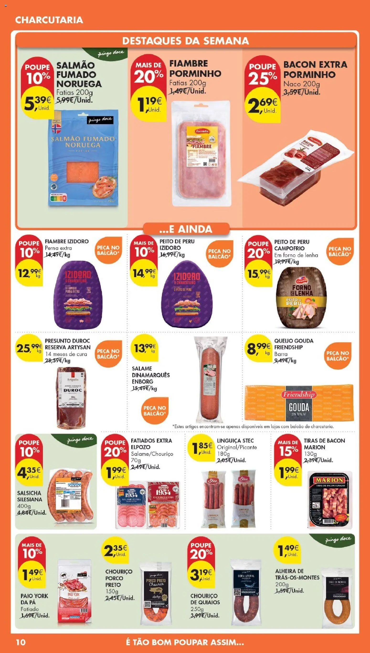Pingo Doce Poupe Esta Semana Madeira │ válido de 07.04.2026 | Página: 10 | Produtos: Forno, Salmão, Queijo, Salame