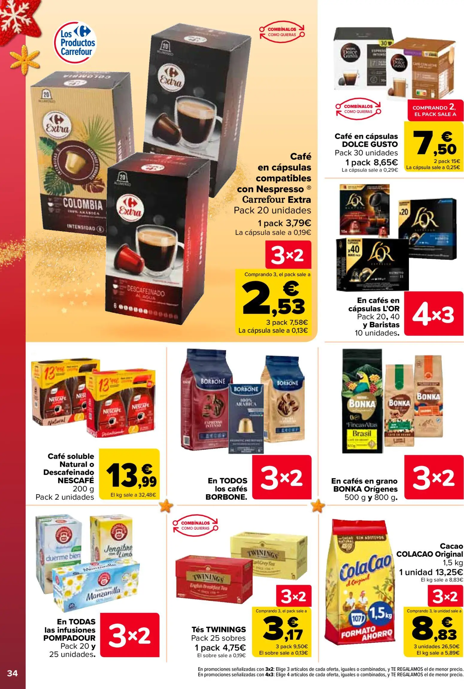 Carrefour folleto │ válido desde el 25.11.2025 | Página: 36 | Productos: Café, Té, Café en cápsulas, Φρυγανιές σικάλεως