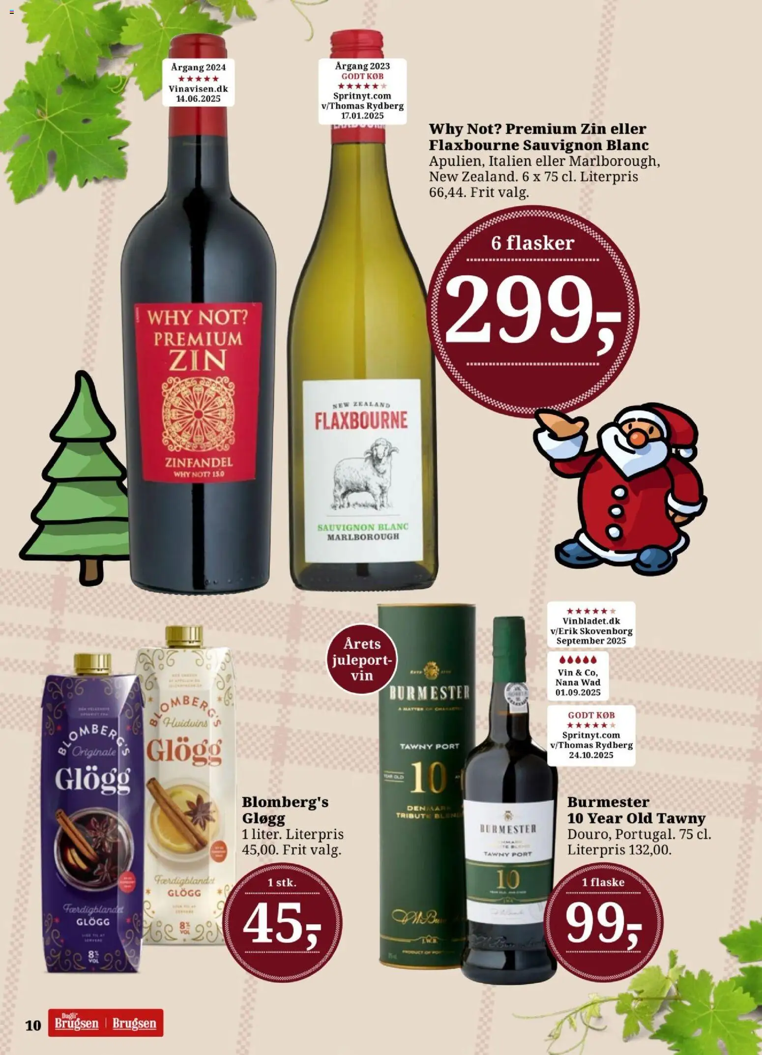 Dagli'Brugsen tilbudsavis – gyldig fra 05.12.2025 | Side: 10 | Produkter: Vin, Te