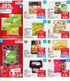 Pizza, razne vrste 335 g - 355 g - Pregled kataloga iz trgovine Kaufland, vrijedi od 08.04.2026 | Stranica: 12