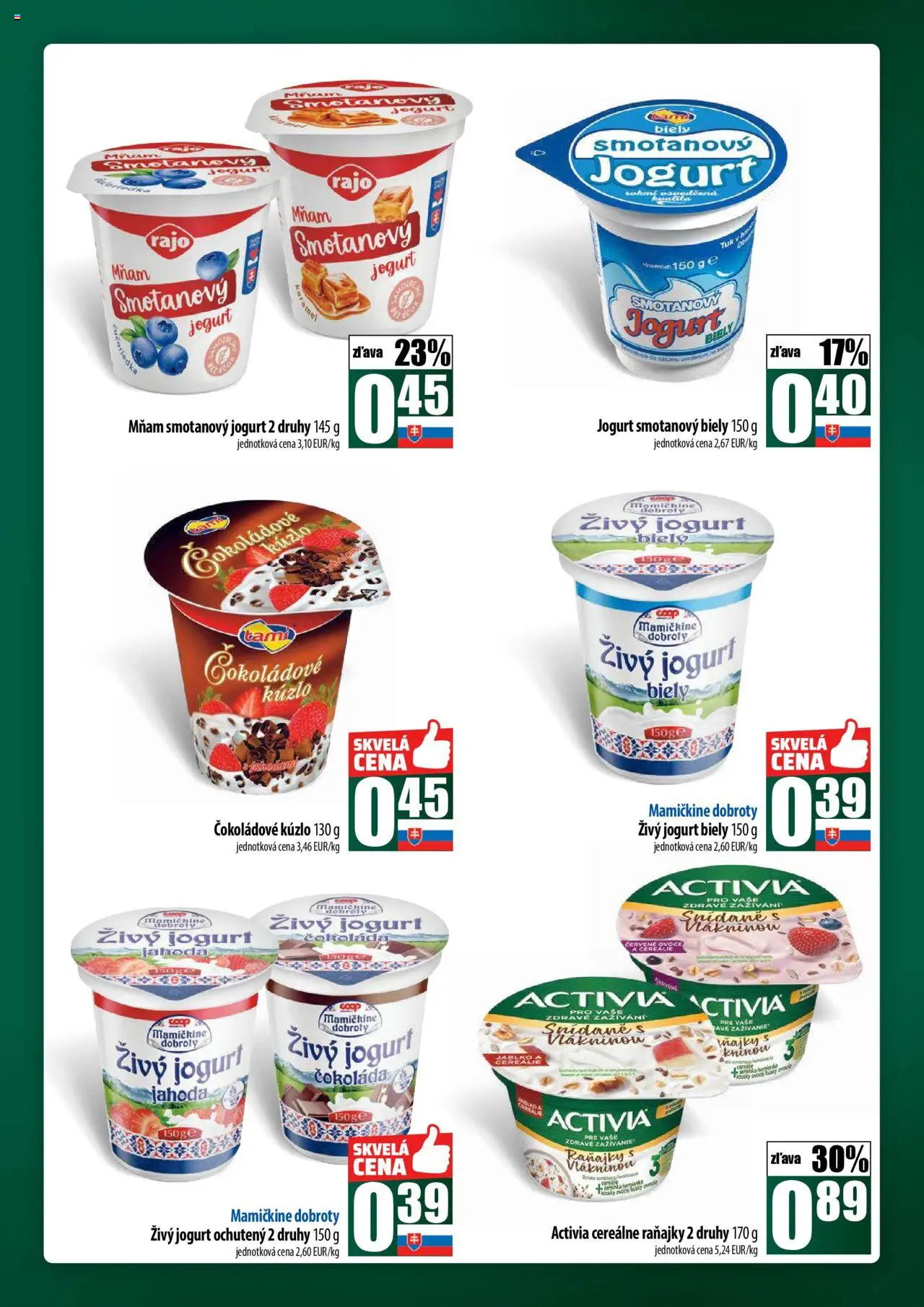 Nové COOP Jednota akcie – leták je platný od 02.10.2025 | Strana: 25 | Produkty: Jogurt, Čokoláda, Cereálie