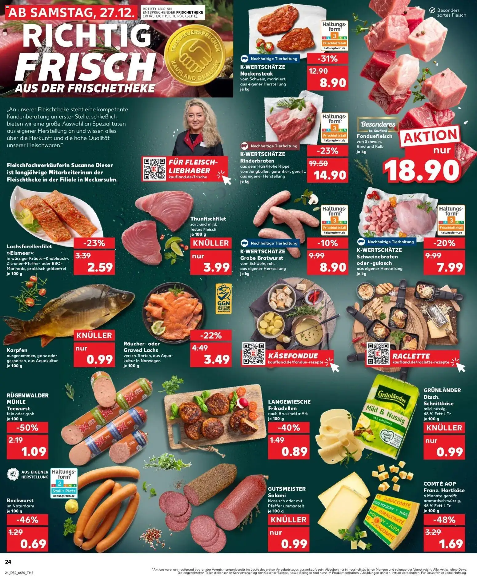 Kaufland prospekt Mönchengladbach	 – gültig ab 28.12.2025 | Seite: 24 | Produkte: Mühle, Bratwurst, Grunlander, Pfeffer