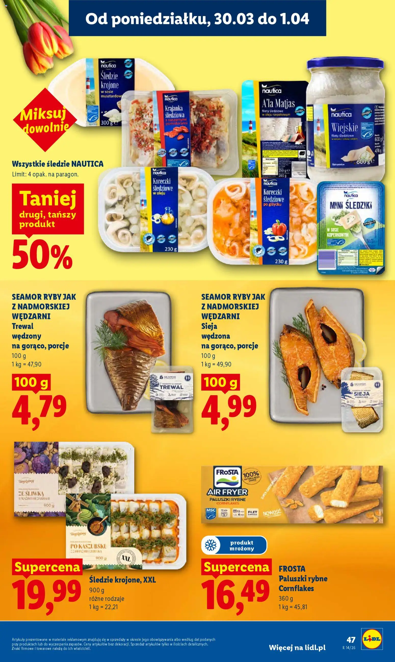 Lidl Polsko leták od 30.03.2026 | Strana: 47 | Produkty: Cornflakes, Ryby, Filet