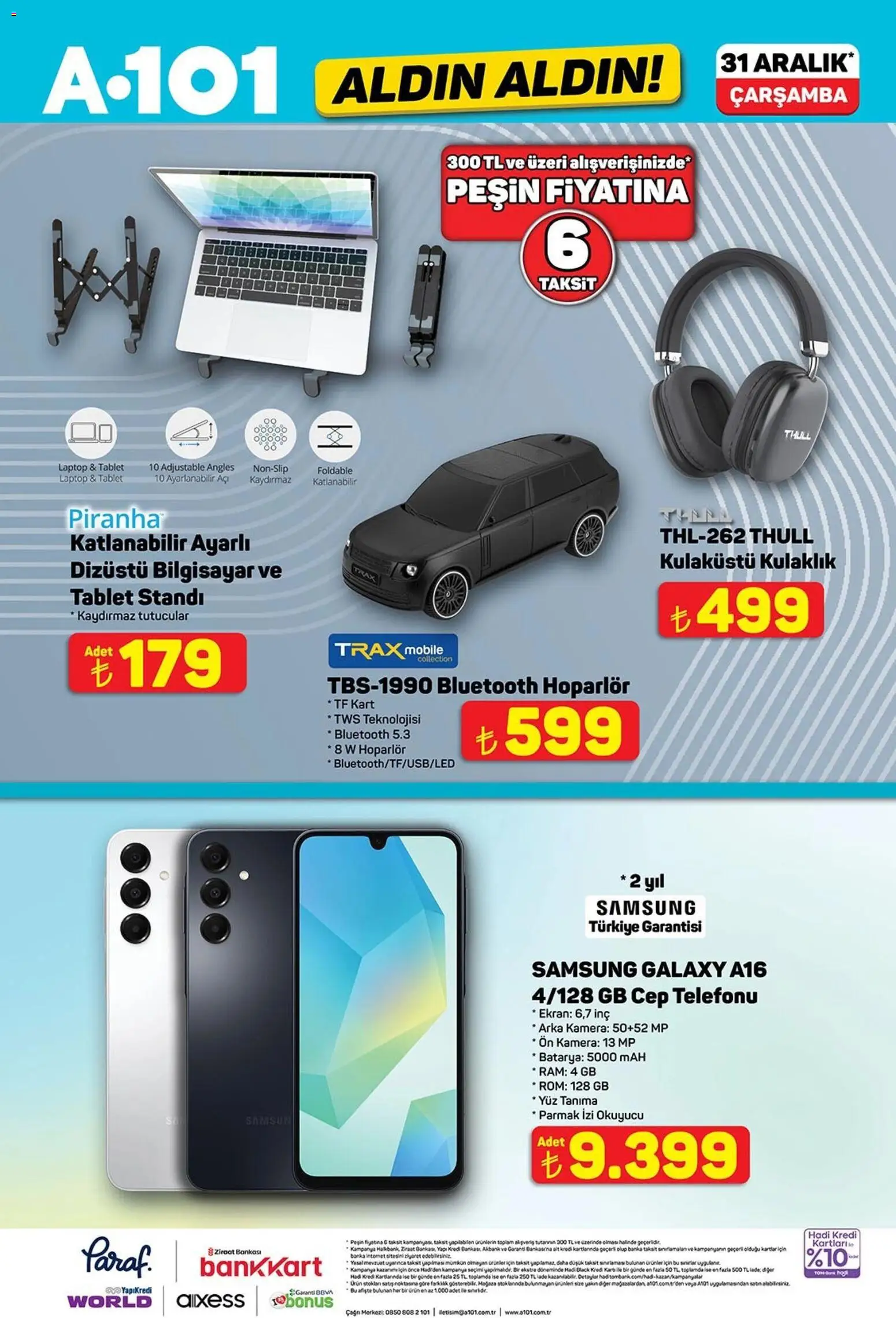 A101 Katalog Aldın Aldın - 31.12.2025 tarihinden itibaren geçerlidir | Sayfa: 5 | Ürünler: Laptop, Dizüstü bilgisayar, Tablet, Hoparlör