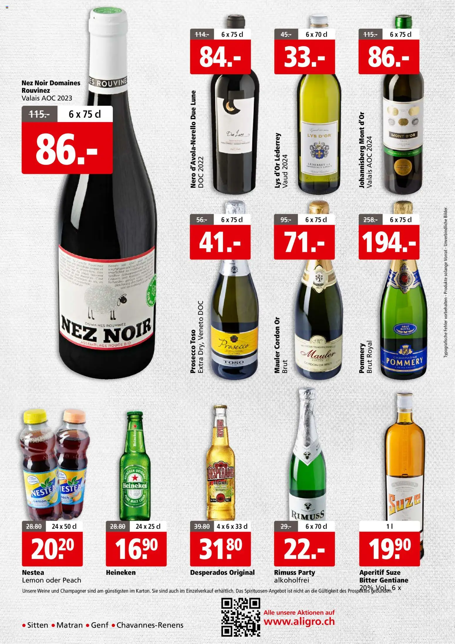 Aligro Aktionen Business Chavannes, Matran, Genf, Sitten – gültig ab 26.12.2025 | Seite: 4 | Produkte: Rouge