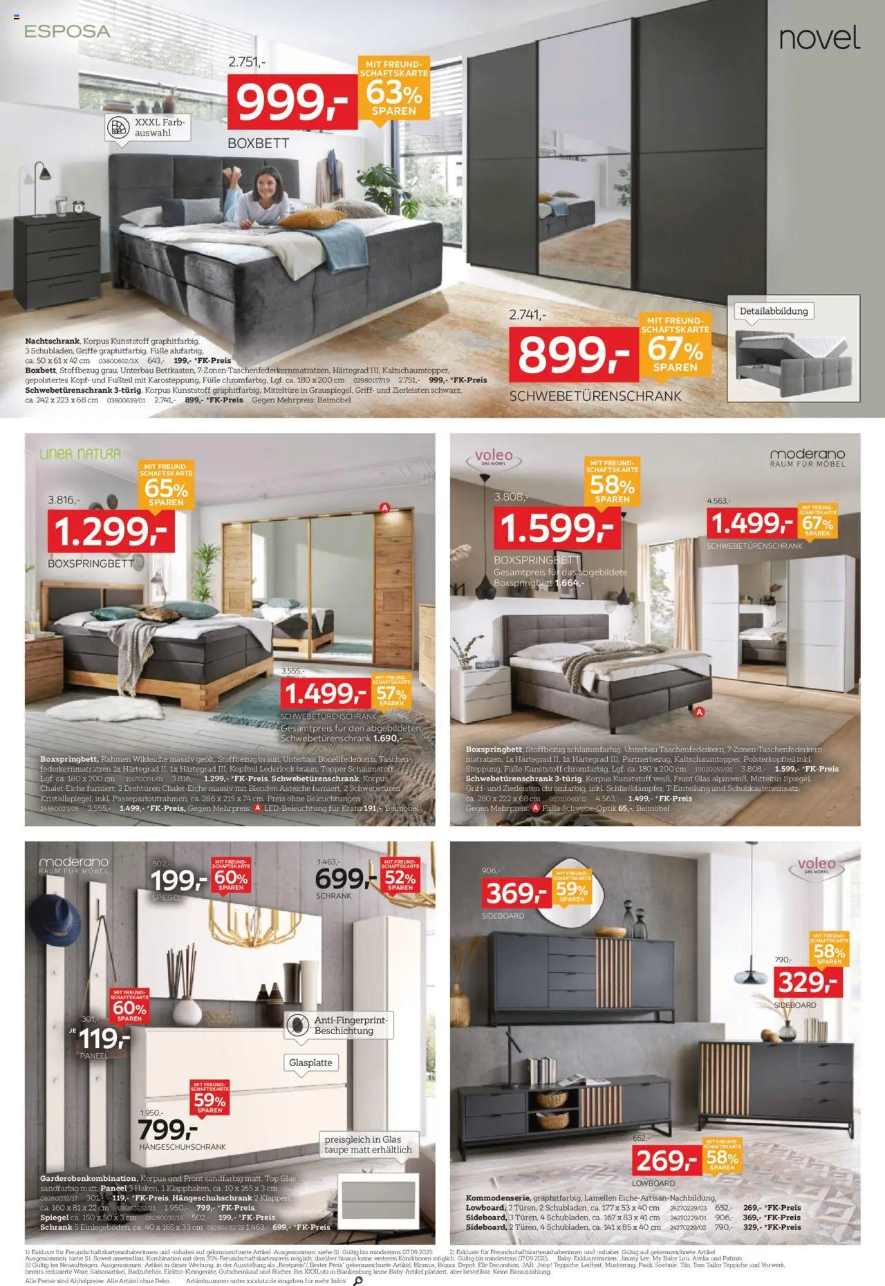 XXXL Lutz Polstermöbel-Testerinnen und -Tester gesucht! - gültig ab dem 25.08.2025 | Seite: 6 | Produkte: Sideboard, Lowboard, Schwebetürenschrank, Topper