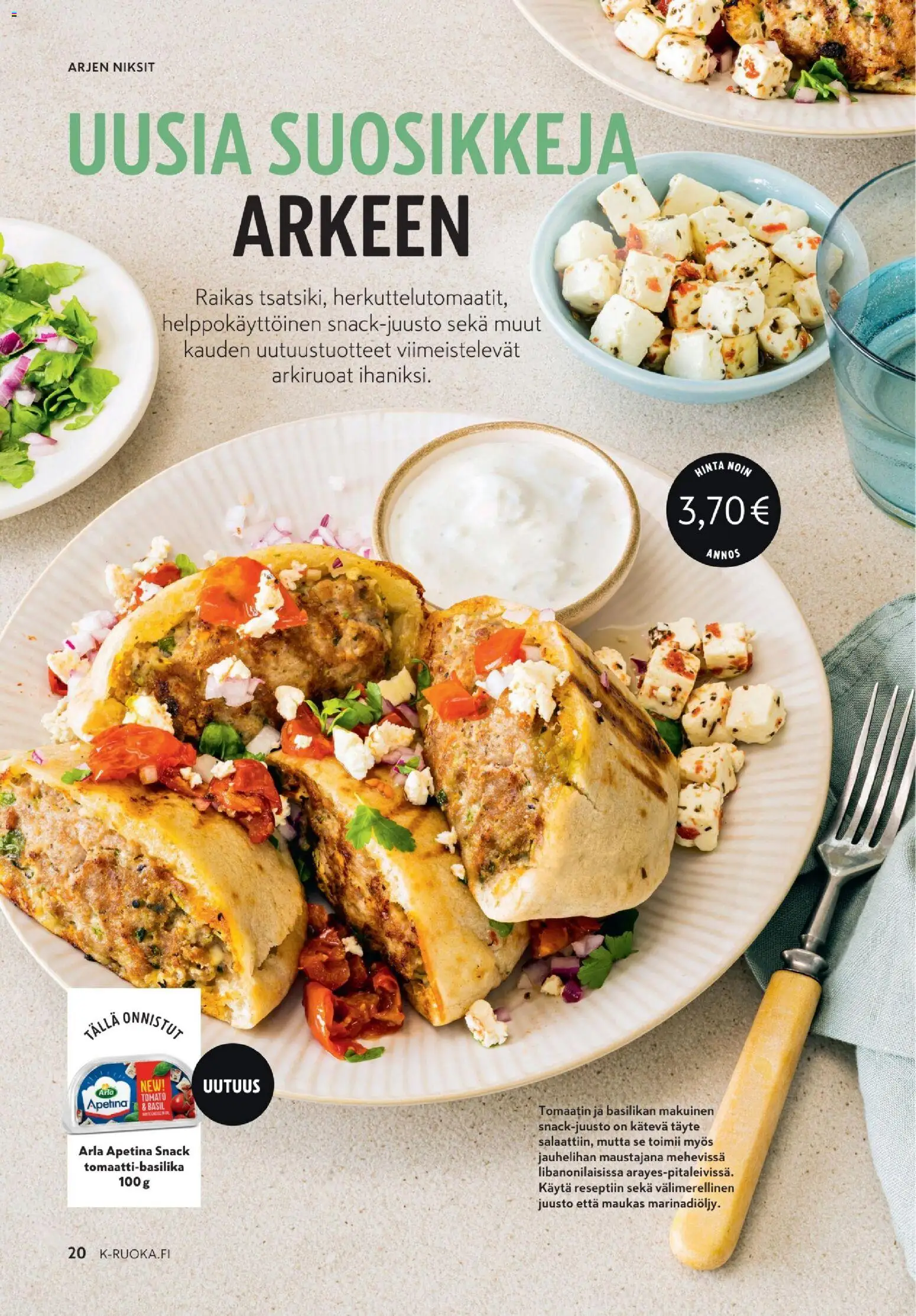 K-Market tarjoukset - K-Ruoka – voimassa 06.05.2026 alkaen | Sivu: 20 | Tuotteet: Juusto