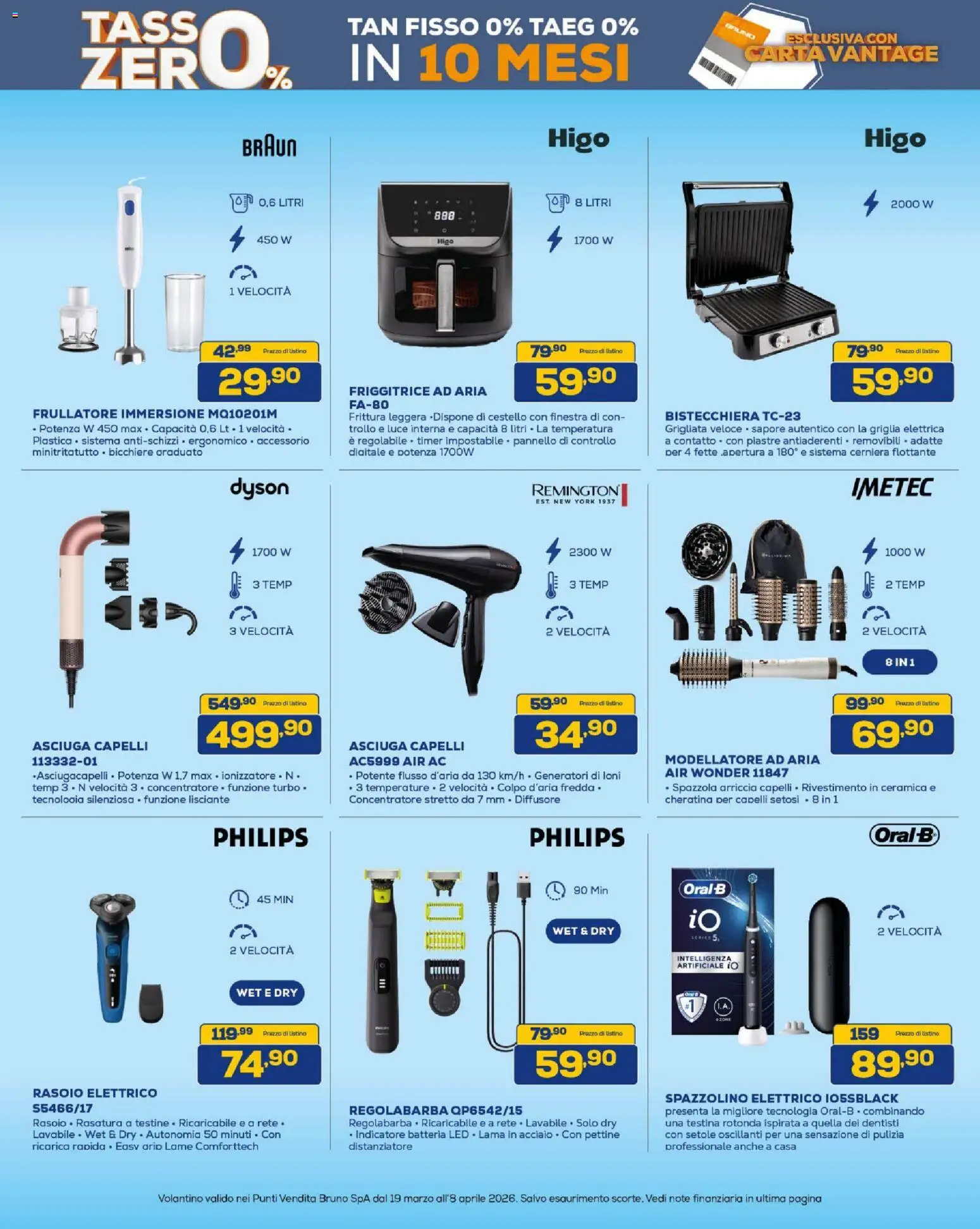 Volantino BRUNO del 19.03.2026 | Pagina: 29 | Prodotti: Pettine, Regolabarba, Friggitrice, Batteria
