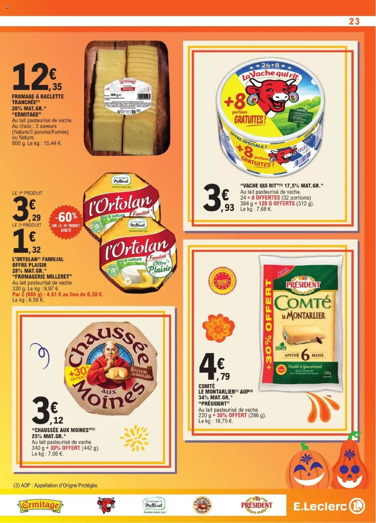 {H1} | Page: 23 | Produits: Fromage à raclette, Raclette, Lait, Fromage