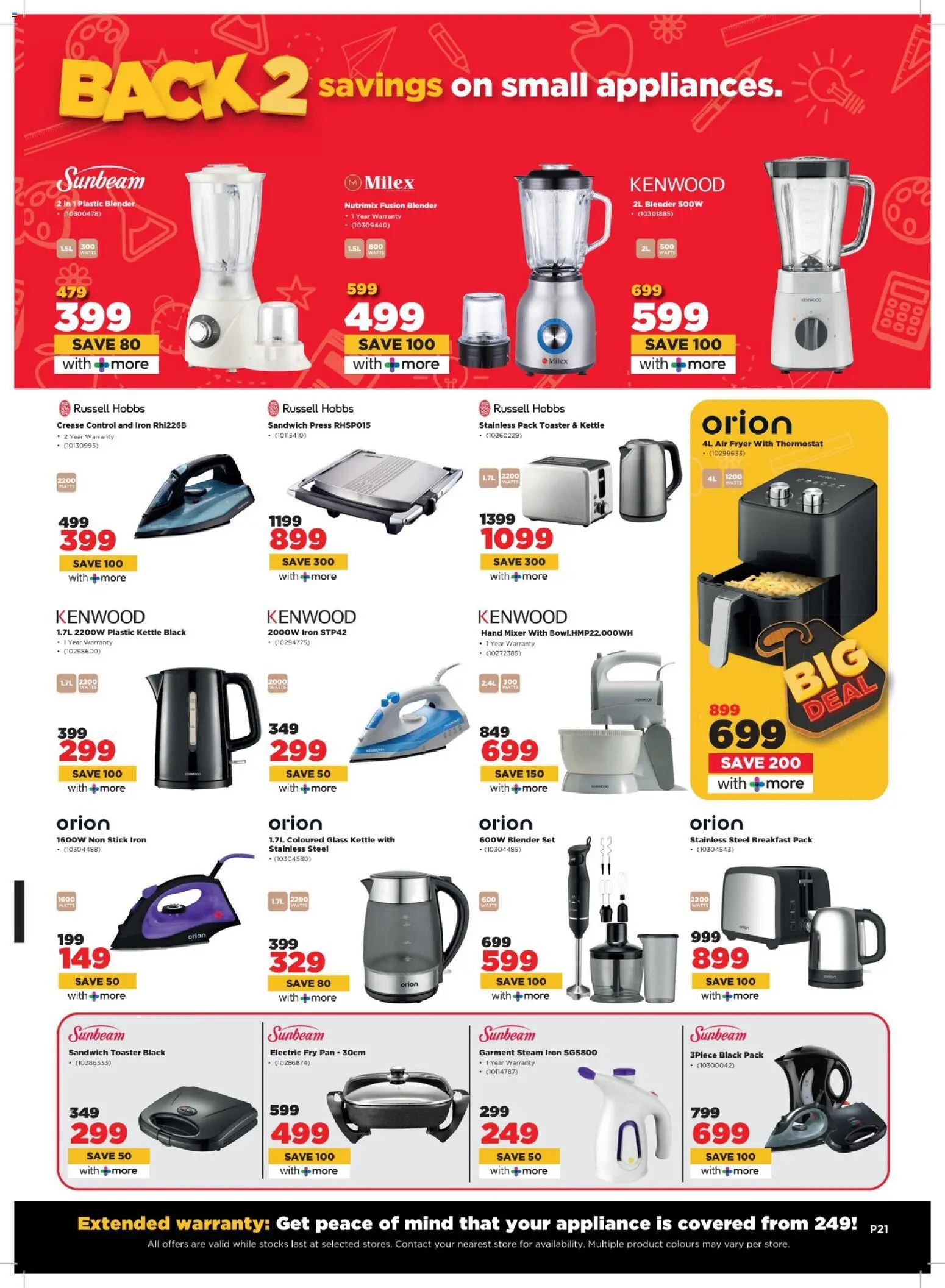New HiFi Corp catalogue – valid from 29.12.2025 | Page: 21 | Products: Kettle, Mixer, Toaster, Air fryer